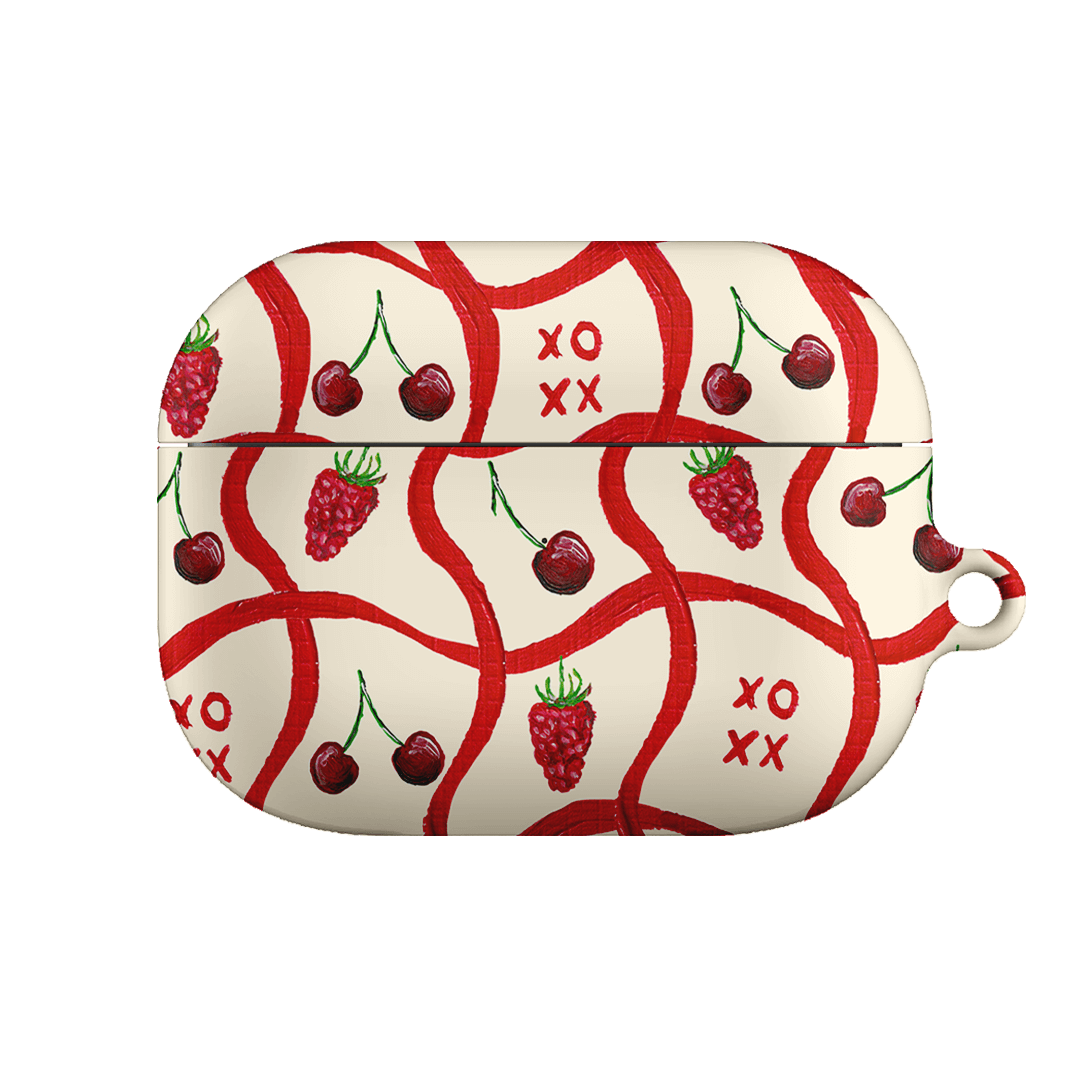 Premium AirPods Pro Case with Cherry & Berry Design - Cute Protective Cover for Apple AirPods Pro (2019-2023) - Perfect for Daily Use, Travel & Gift Giving