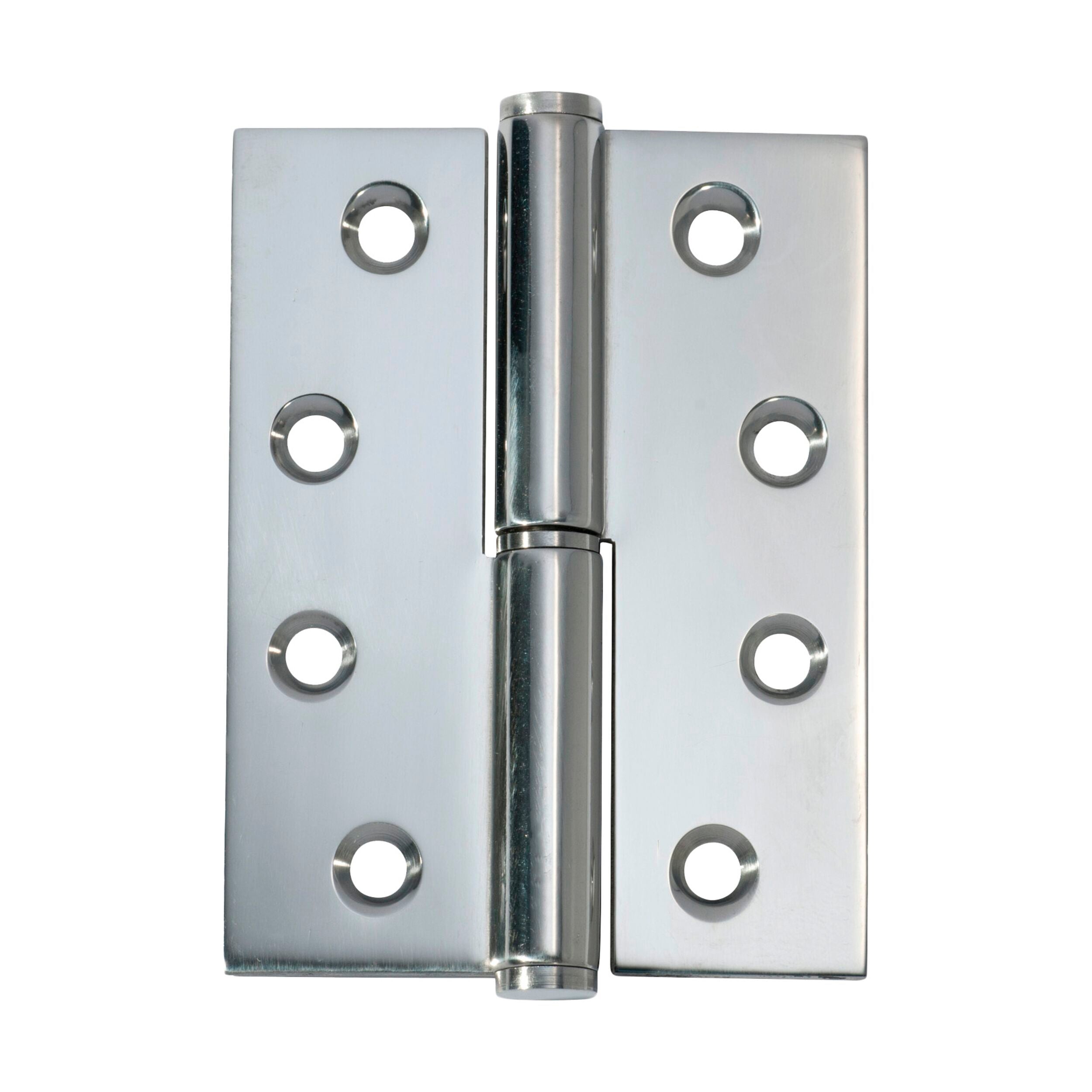 2695 Right Hand Hinge Lift Off Chrome Plated 100mm x 75mm (H x W) - Perfect for Cabinet Doors, Furniture, and DIY Home Improvement Projects