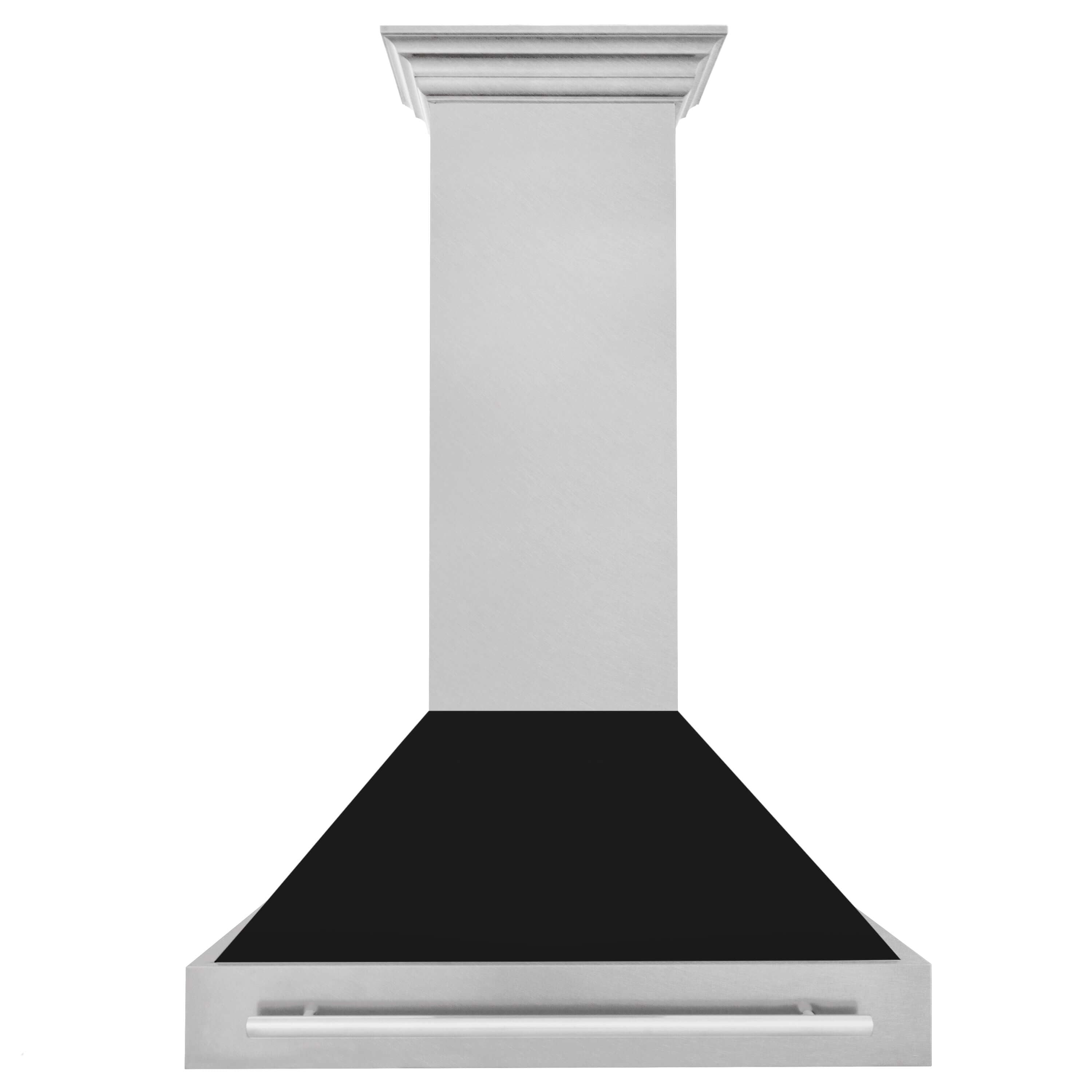 ZLINE 36 Inch Stainless Steel Wall Mount Range Hood with Satin Finish & Stainless Steel Handle (8654SNX 36) - Powerful Kitchen Ventilation for Gas Stoves & Cooking Areas