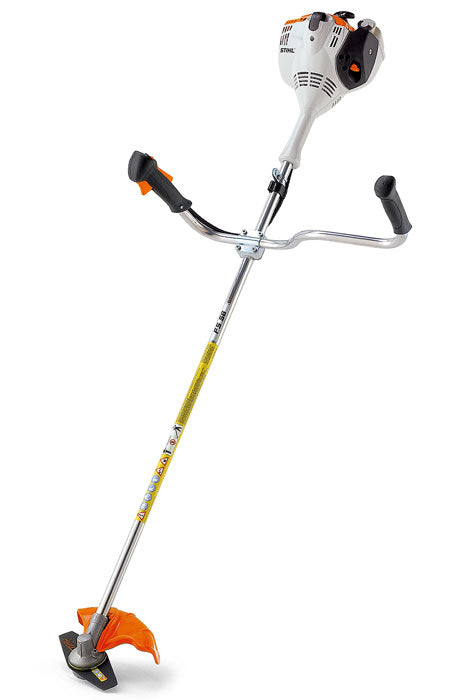 STIHL FS 56 C-E Gas Powered Brush Cutter with Easy2Start System - 27.2cc 2-Cycle Engine, Bike Handle & Straight Shaft for Professional Lawn Care and Landscaping