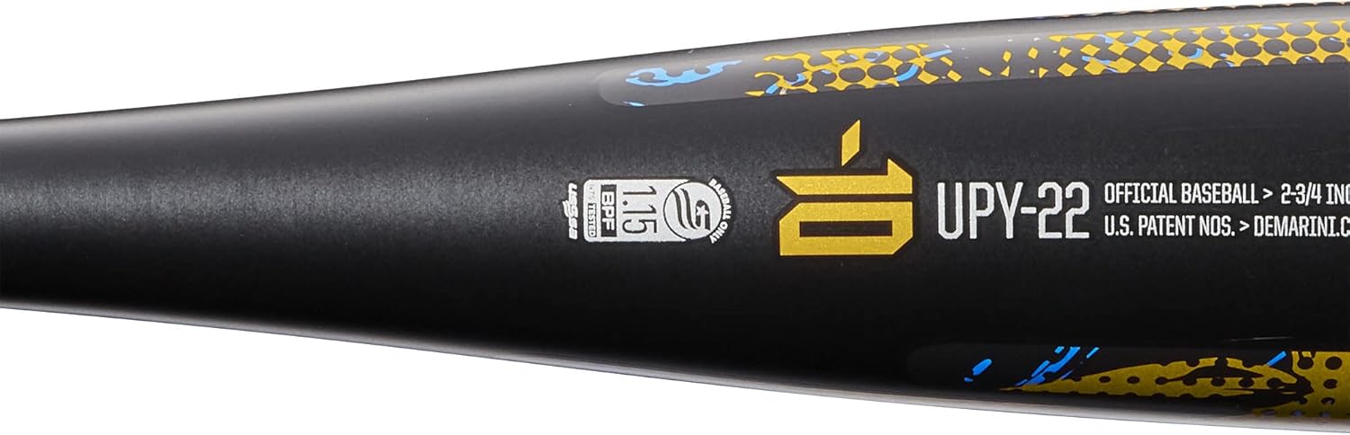 2022 DeMarini Uprising Junior Big Barrel USSSA Youth Baseball Bat -10 | Lightweight & Durable for Youth Players | Perfect for Little League & Travel Baseball Games