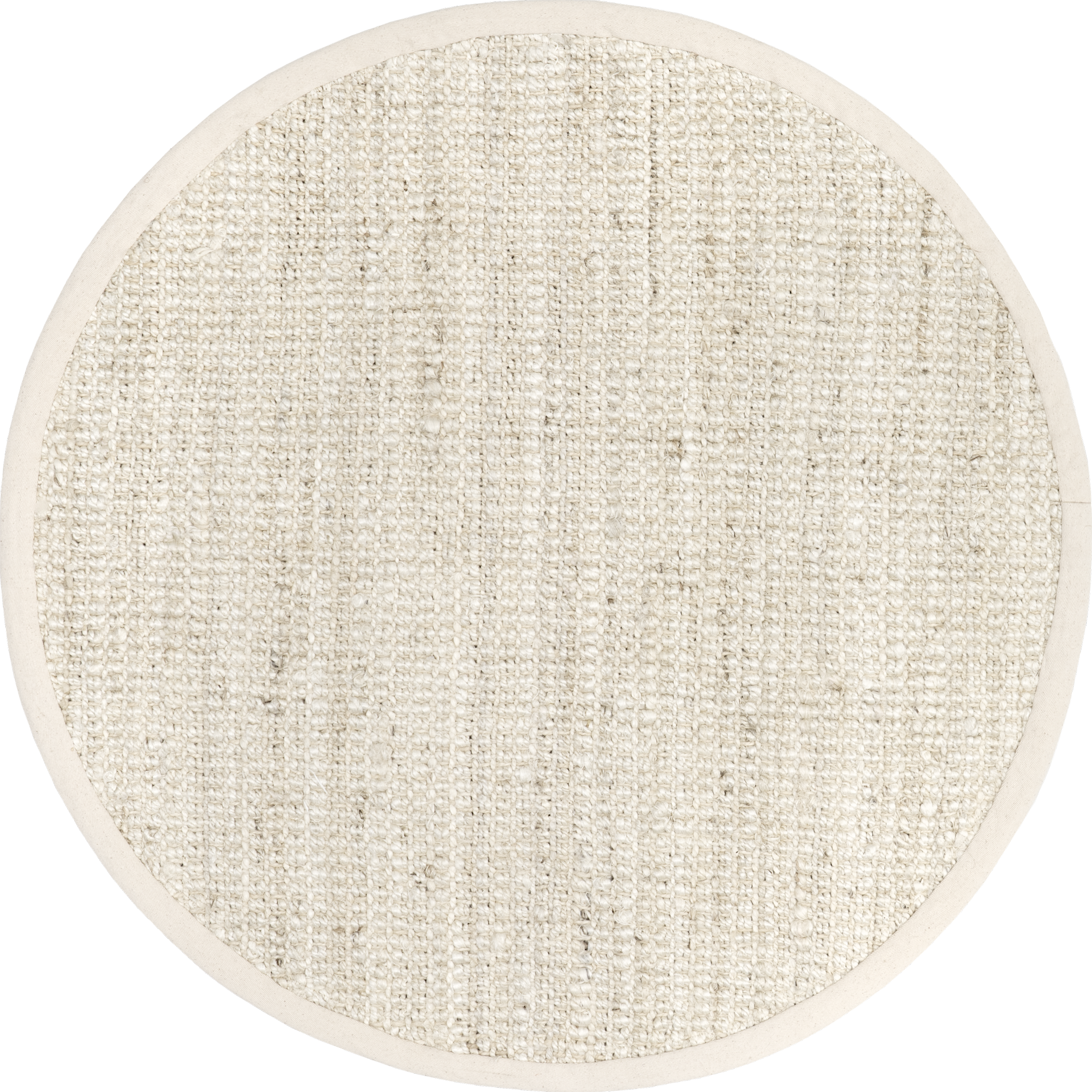 Chunky Jute Tasseled Rug - Natural Off White Bohemian Style Area Rug for Living Room, Bedroom, Nursery & Home Decor