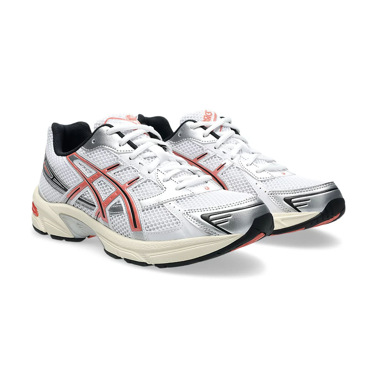 GEL 1130 'White Desert Red' Running Shoes - Lightweight Comfort for Men & Women - Perfect for Jogging, Gym Workouts & Daily Wear