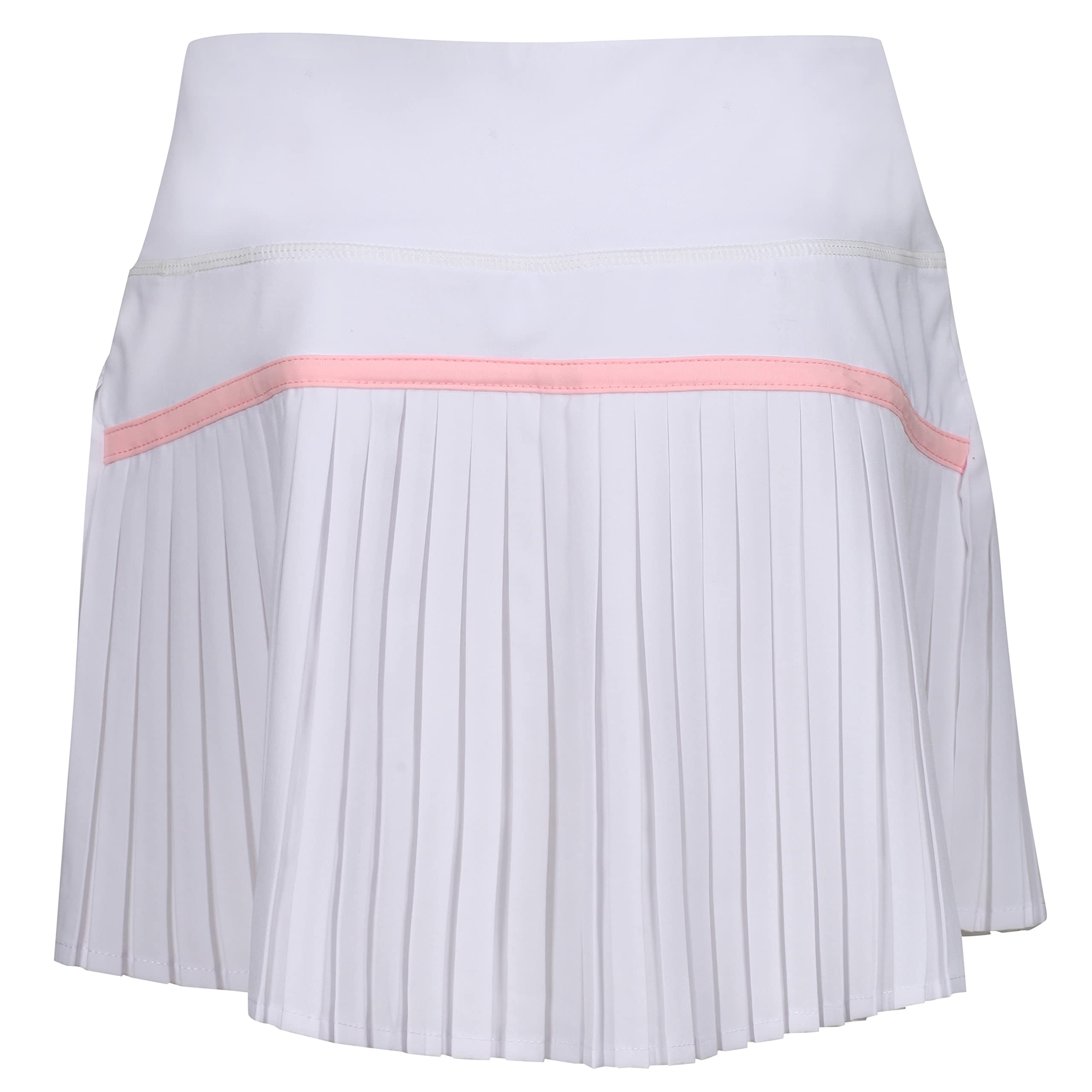 **Pink Pleated Tennis Skirt with White Tank Top Set for Girls - Cute Tennis & Golf Outfit for Sports, School, and Casual Wear**