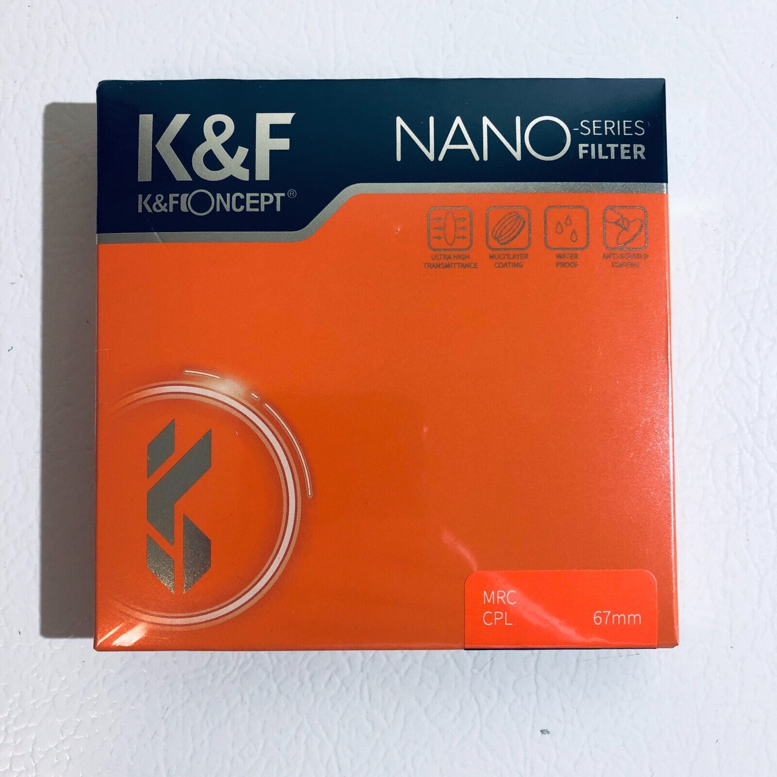 K&F Concept 55mm Ultra Slim Circular Polarizing (CPL) Filter for DSLR & Mirrorless Cameras - Reduce Glare & Enhance Colors for Landscape, Portrait & Outdoor Photography