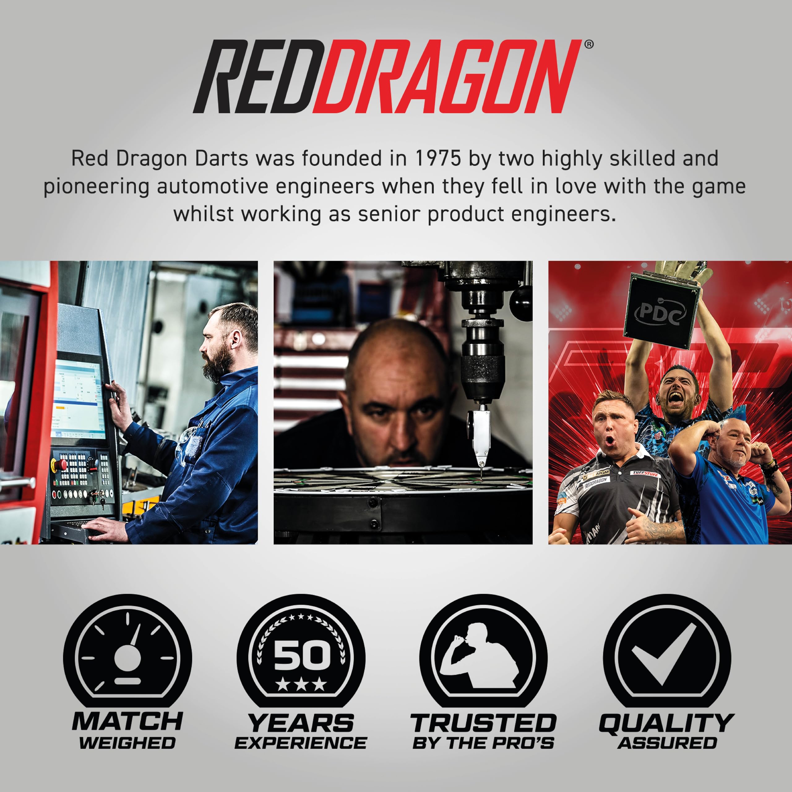 Premium Tungsten Darts Set 24g - RED DRAGON Gerwyn Price Signature Series with Flights & Stems | Professional Steel Tip Darts for Tournament Play & Home Practice | Perfect Gift for Dart Enthusiasts