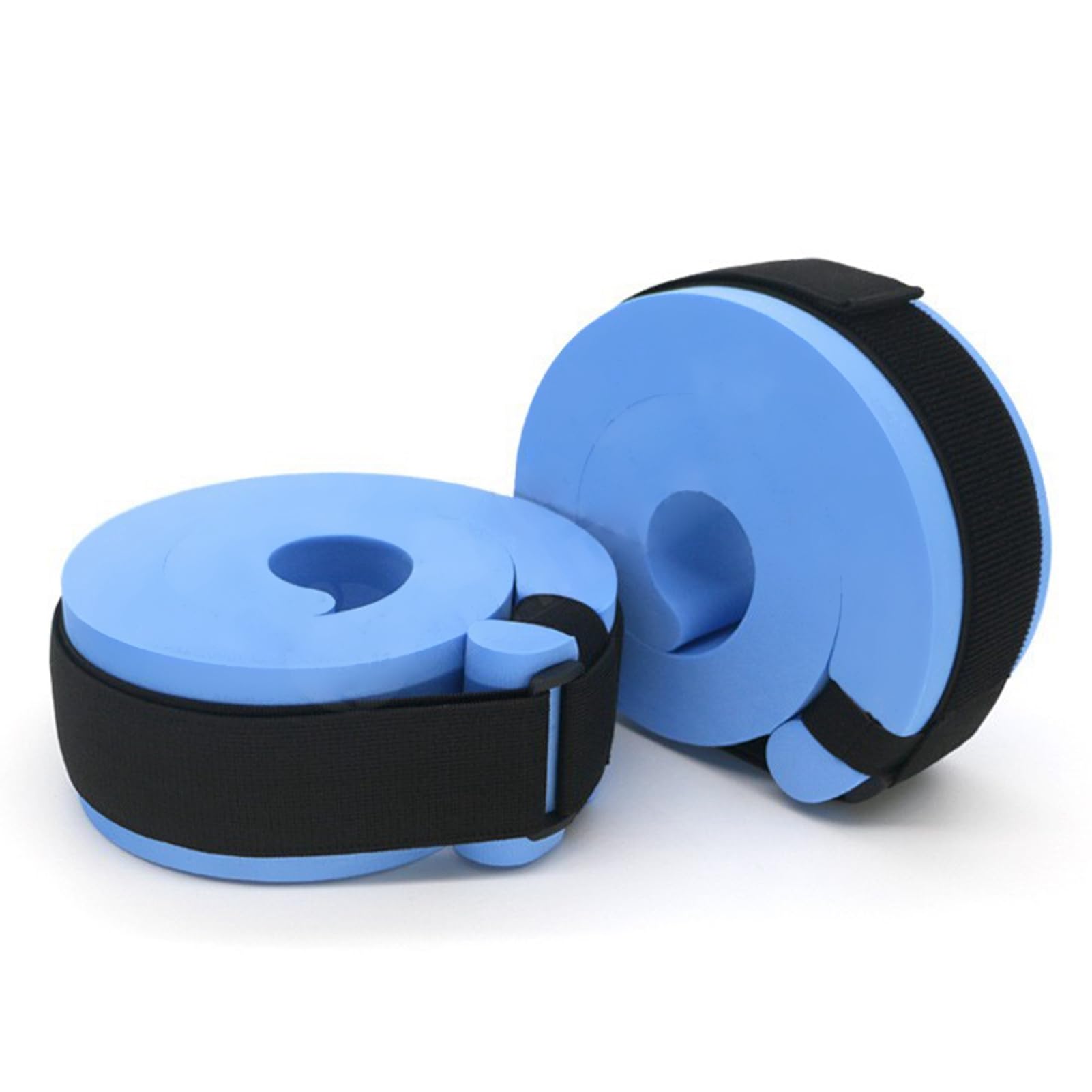 PerGar Foam Swim Aquatic Cuffs - Water Aerobics Float Rings & Ankle Bands for Pool Exercise - Fitness Workout Set with Adjustable Arm Belts & Ankle Weights - Ideal for Swimming Training, Water Aerobics & Aqua Fitness Classes