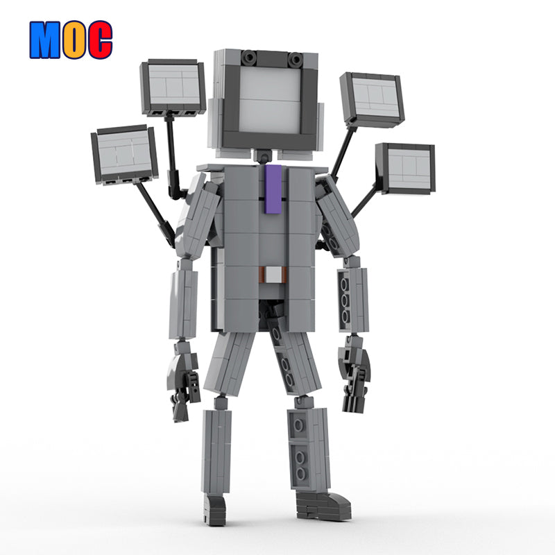 333pcs Skibidi Toilet & Large TV Man Action Figure Set - Collectible Toys for Kids & Fans | Perfect for Role Play, Birthday Gifts & Display Collection