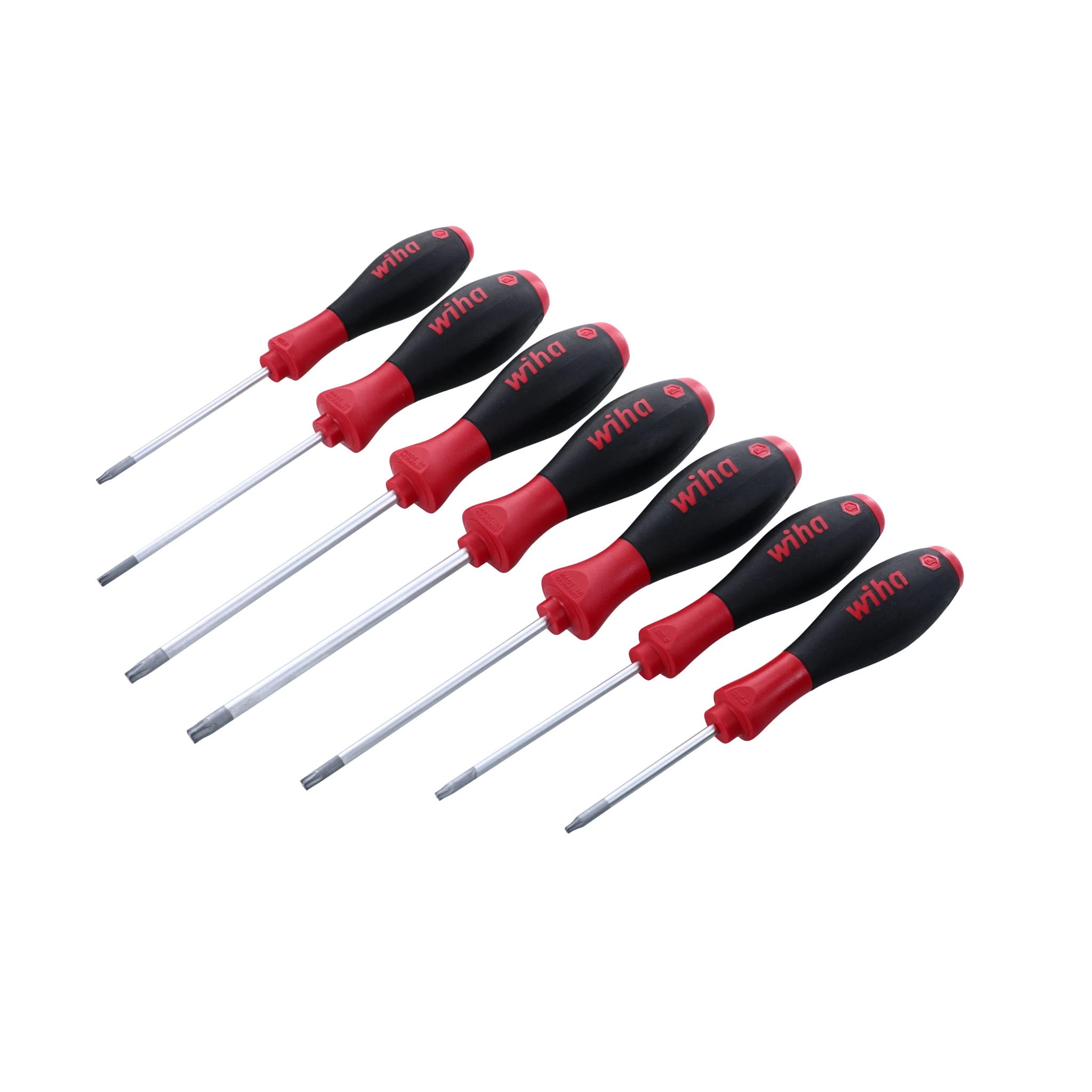 Wiha 36121 7-Piece Ball End Torx Screwdriver Set with SoftFinish Handle - Perfect for Electronics, Automotive & DIY Home Repairs