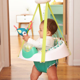Evenflo ExerSaucer 2-in-1 Baby Activity Seat & Door Jumper - Interactive Play Center for Infants & Toddlers - Perfect for Home Playtime, Learning & Exercise