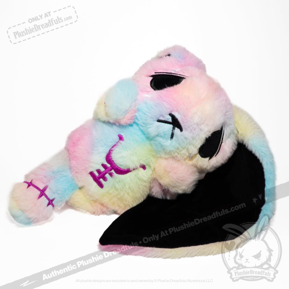 Plushie Dreadfuls Anxiety Rabbit Tie Dye Limited Edition Stuffed Animal - Soft Plush Toy for Stress Relief, Anxiety Comfort & Emotional Support