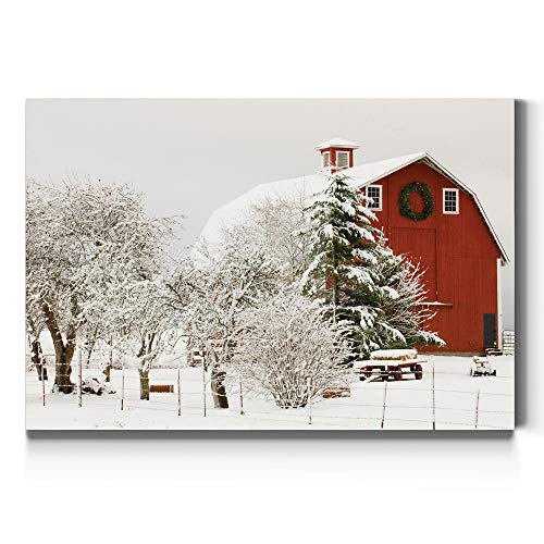 Red Christmas Barn