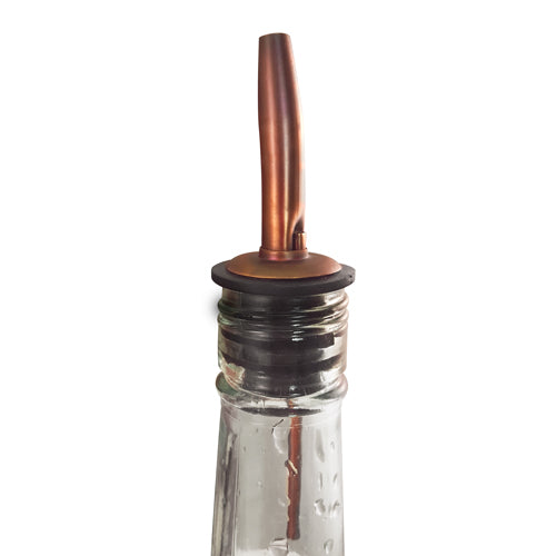 BarConic® Premium Liquor Pourer with Antique Copper Finish - Durable Stainless Steel Spout for Smooth Pouring - Perfect for Bars, Home Cocktails & Wine Decanting