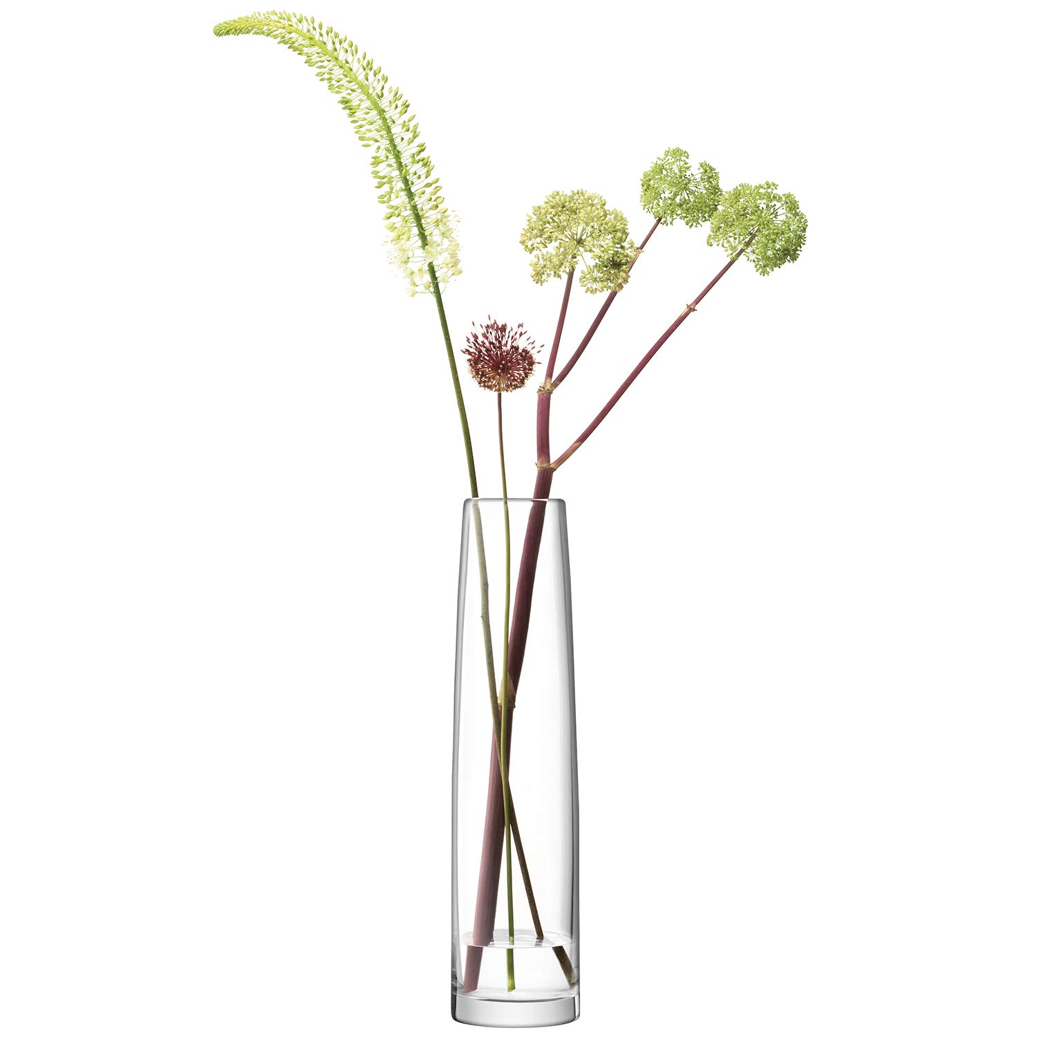 LSA International Clear Glass Stems Vase - 60cm Tall Modern Flower Vase for Home Decor, Wedding Centerpieces & Dining Table Arrangements