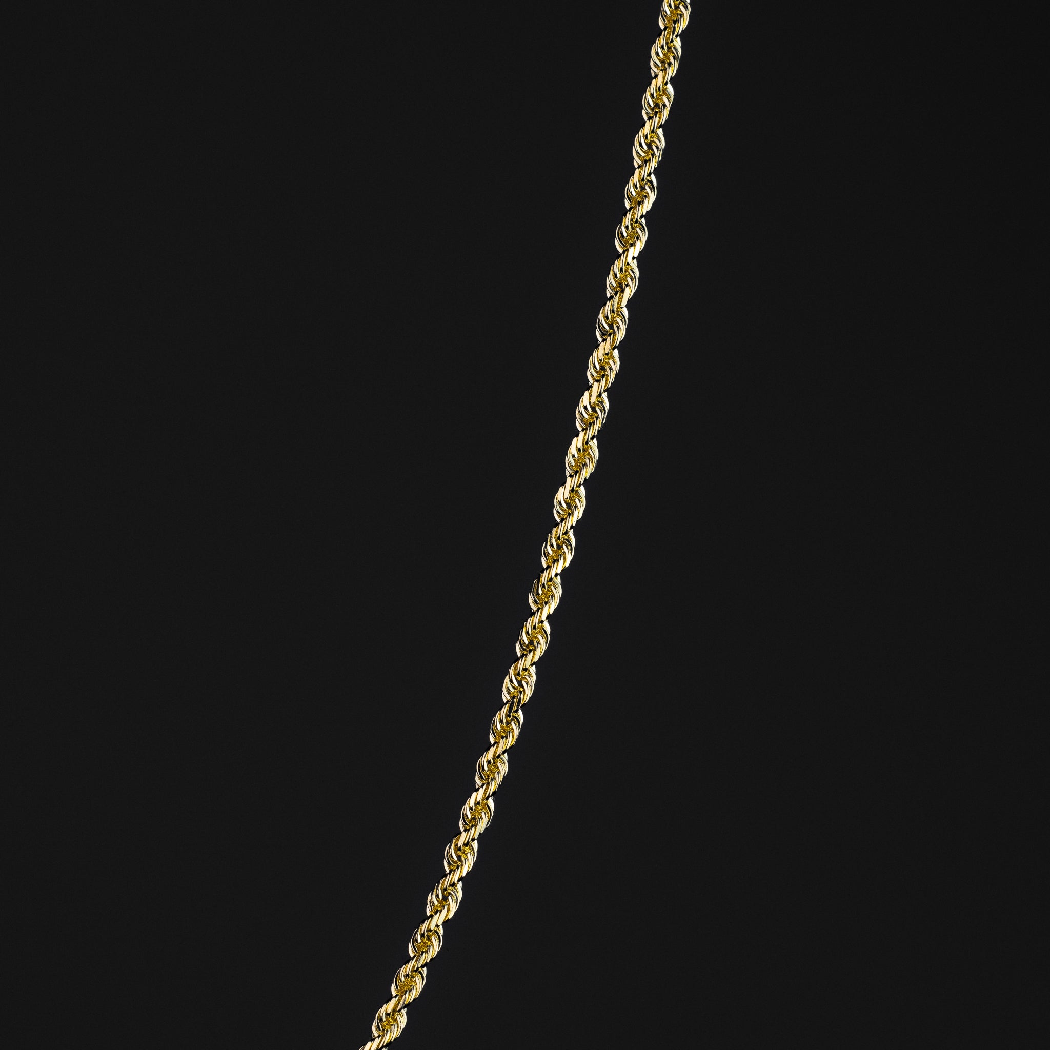 1.5mm Gold Diamond Cut Solid Rope Chain Necklace - Model 0390 | Durable 14K/18K Gold Jewelry for Men & Women | Perfect for Everyday Wear, Gifts & Special Occasions