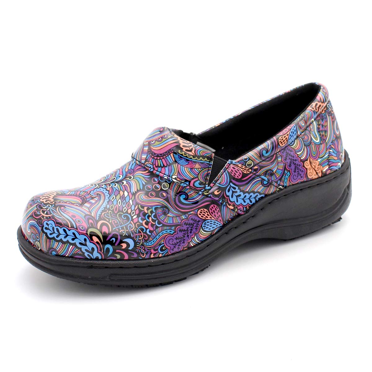 Laforst Women's Rachel Slip-Resistant Nursing Shoes - Comfortable Work Shoes for Nurses, Waitresses & Waiters - Breathable Manmade Upper Slip-On Clogs - Ideal for Hospitals, Restaurants & Healthcare Facilities