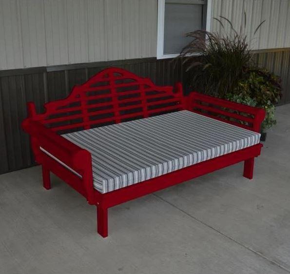A&L Furniture Yellow Pine Marlboro Daybed - Solid Wood Sofa Bed with Trundle, Perfect for Guest Room, Dorm, or Small Space Living