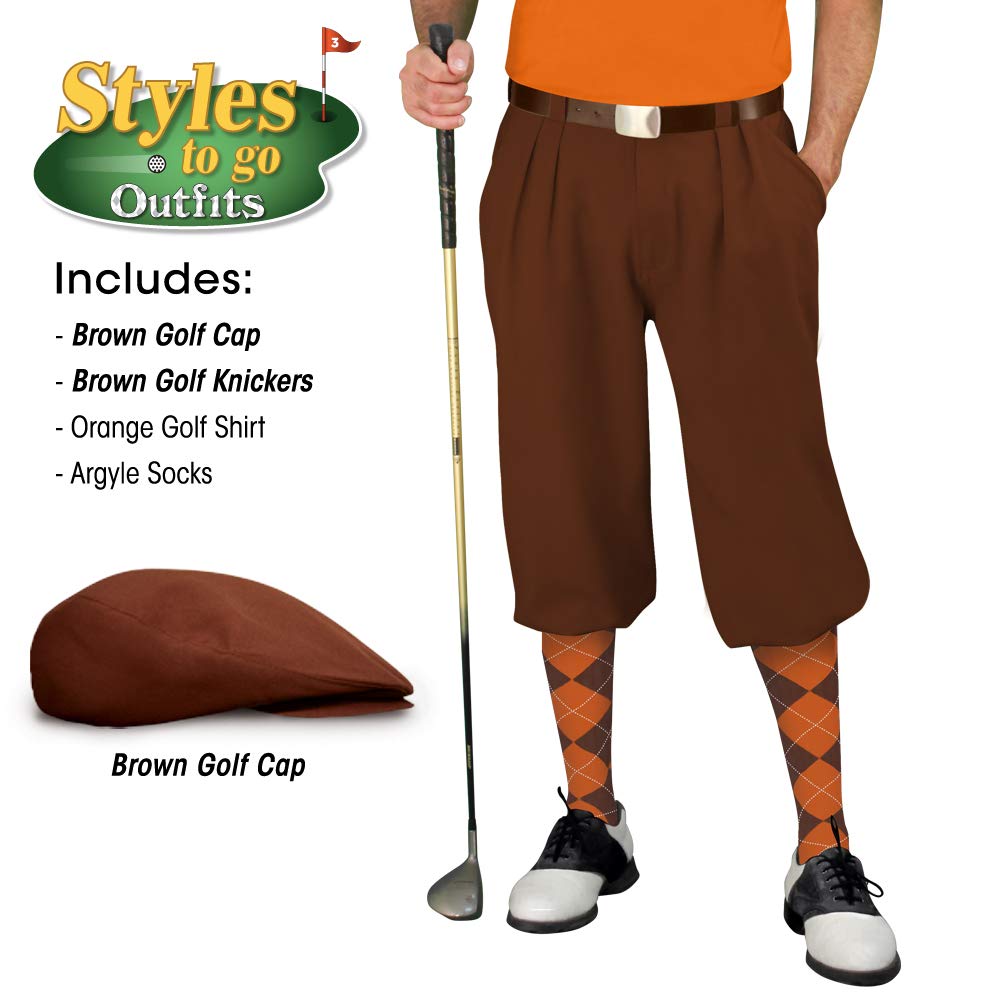 Styles To Go - Men's Complete Golf Outfit Set with Polo Shirt, Cap & Socks - Perfect for Golf Tournaments, Country Club Events & Casual Weekend Play