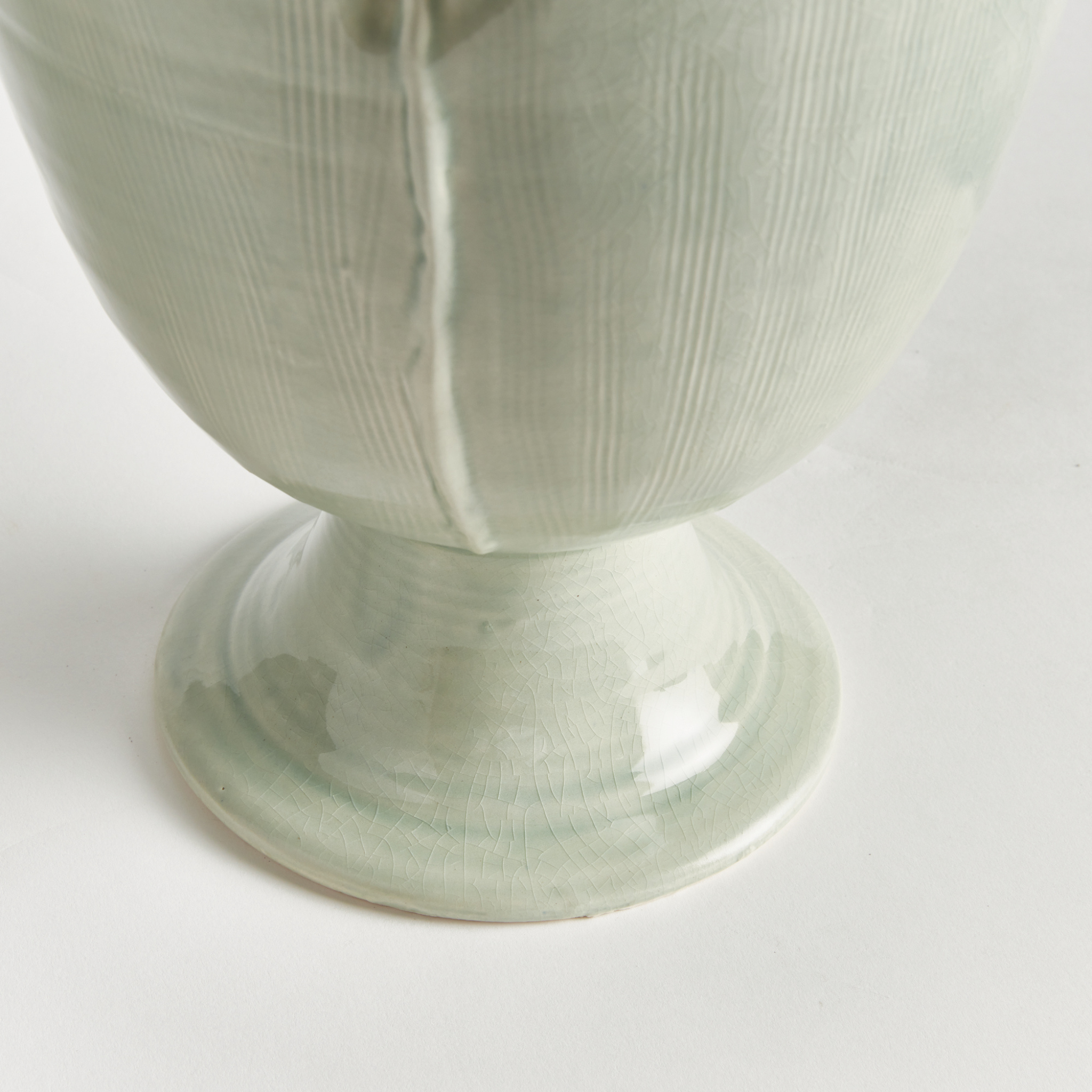 Celadon Petal Vase - Handcrafted Ceramic Flower Vase for Home Decor, Wedding Centerpiece & Tabletop Display - Available in Small & Large Sizes
