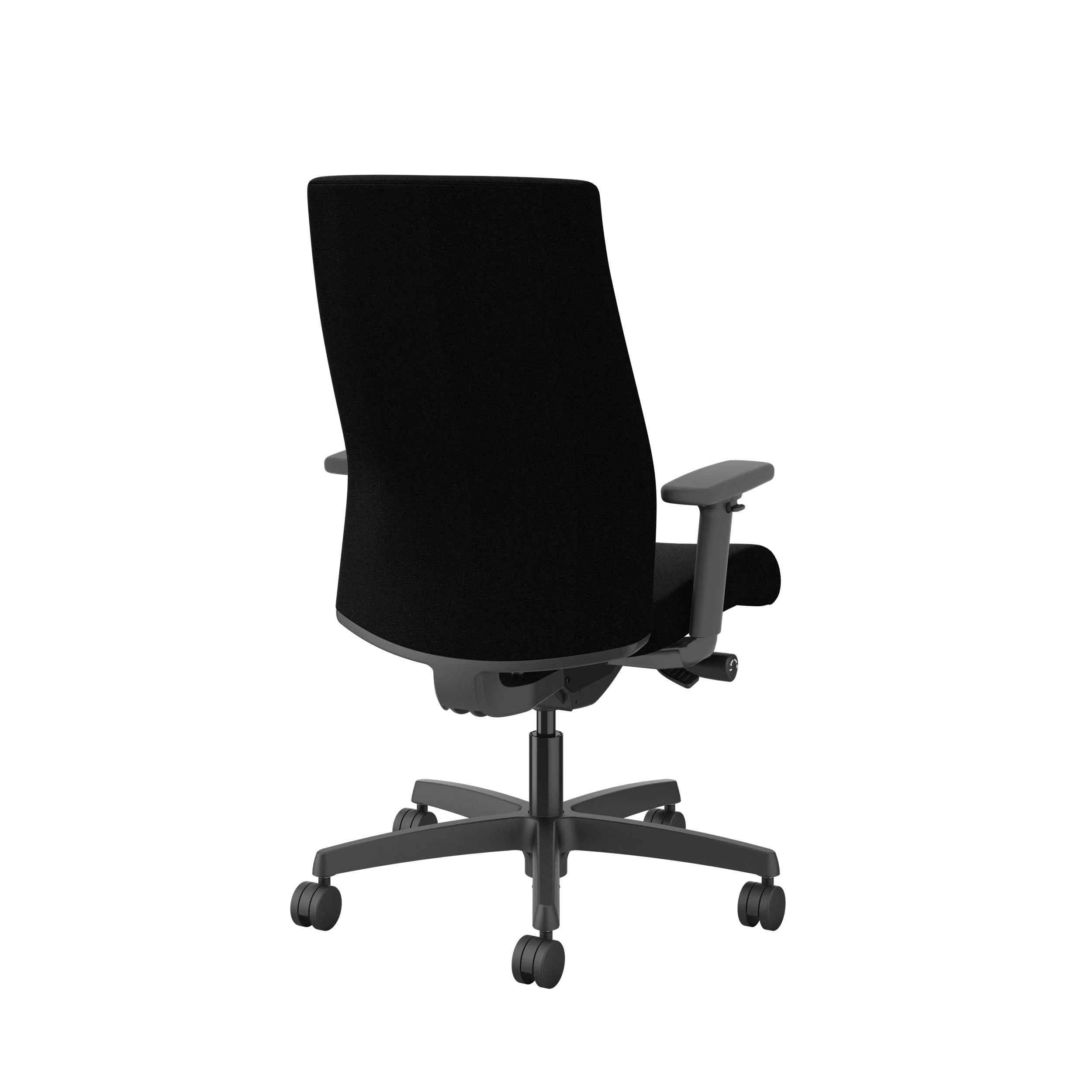 HON Ignition Upholstered Mid Back Office Chair - Ergonomic Mesh Task Chair with Adjustable Lumbar Support for Home & Office Workspace - Perfect for Long Hours of Computer Work and Video Conferencing