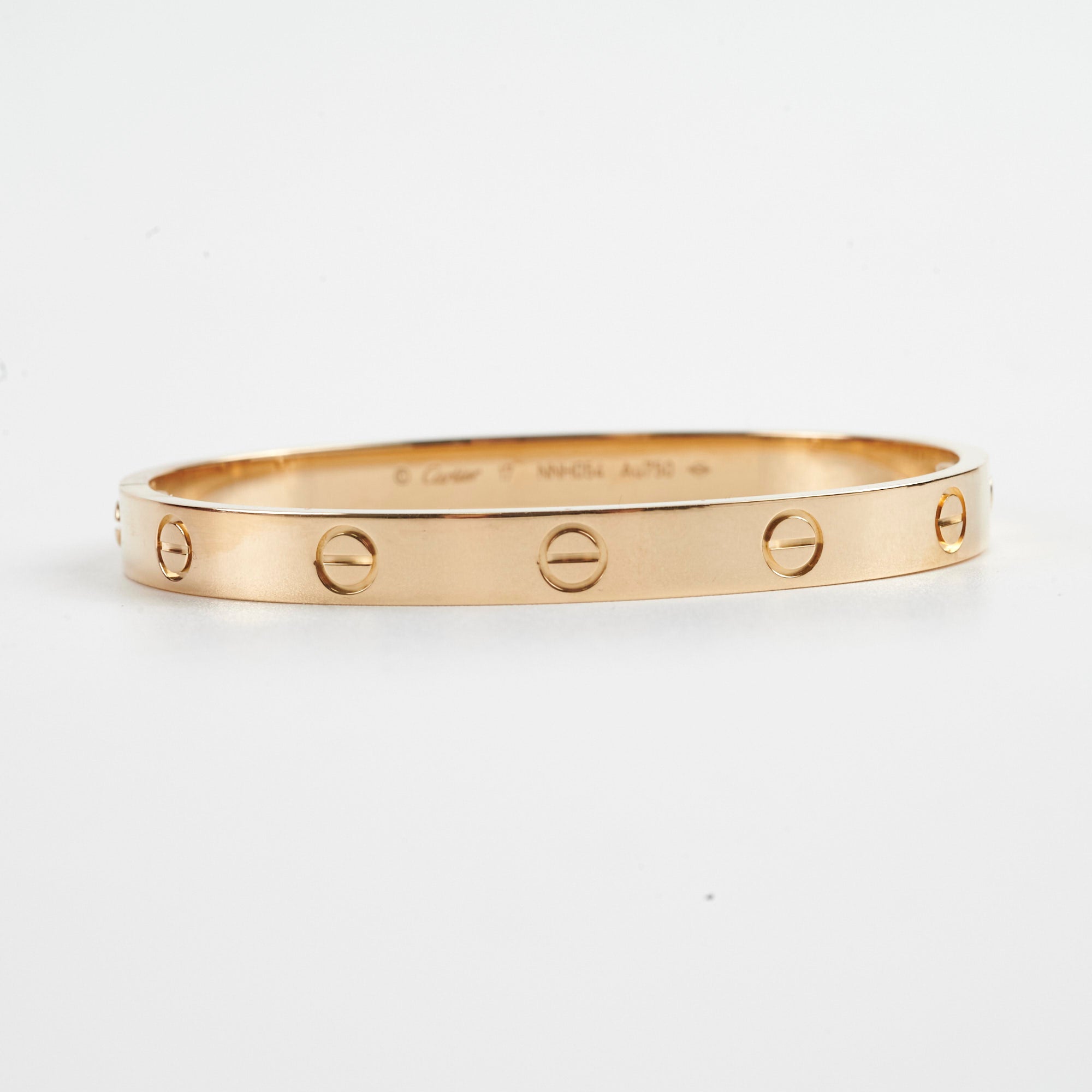 Cartier Love Bracelet 17 Size 18K Yellow Gold Classic Jewelry for Women - Perfect for Anniversaries, Weddings & Special Occasions