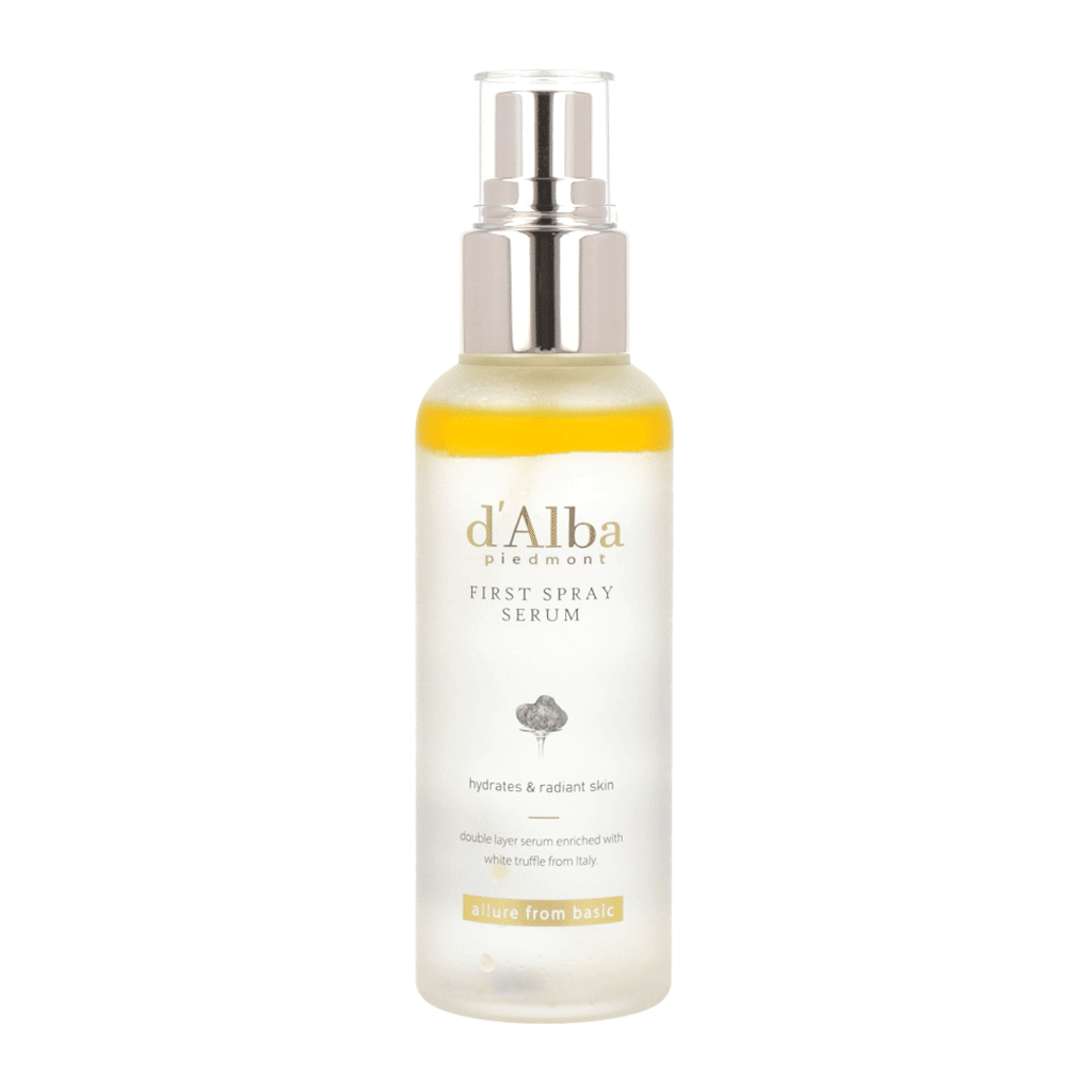 d'Alba White Truffle First Spray Serum 100ml - Hydrating Facial Mist for Glowing Skin | Korean Skincare for Dry & Sensitive Skin | Perfect for Morning Routine & Travel Skincare