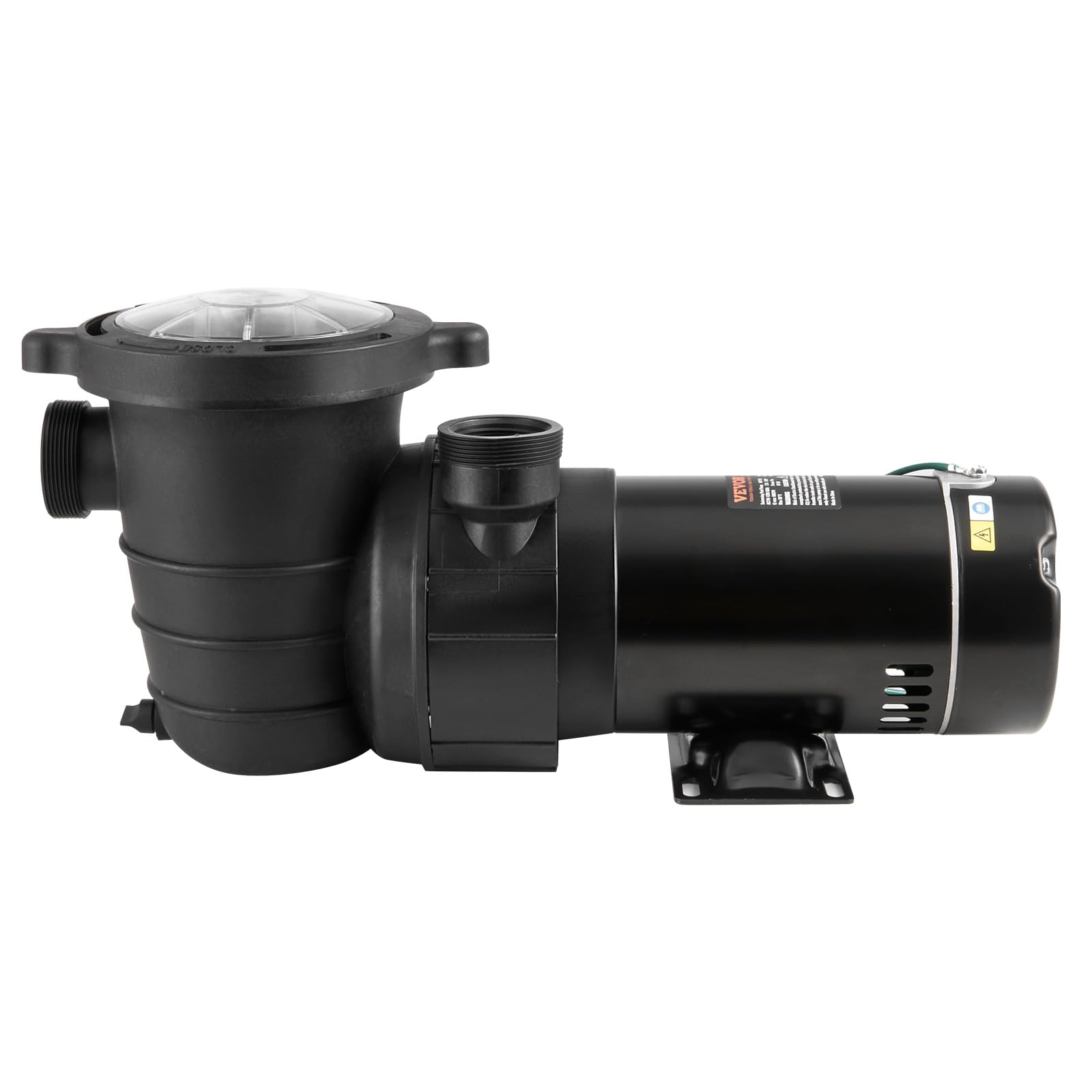 VEVOR 1HP Above Ground Pool Pump, 80 GPM Max Flow Single Speed Swimming Pool Pump, 120V 3450 RPM with Filter Basket - Ideal for Above Ground Pools, Hot Tubs, Spas, Backyard Water Features & Summer Pool Maintenance