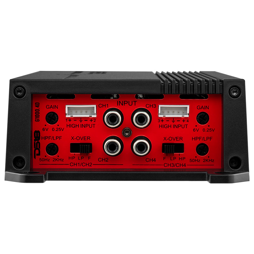 GEN X Full Range Class D 4 Channel Car Amplifier - 4 x 90W RMS @ 4 Ohm - High Power Audio Amp for Cars, Trucks & Marine Vehicles - Perfect for Upgrading Your Car Stereo System