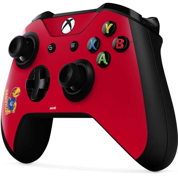 Officially Licensed Jayhawks KU Gaming Skin Decal for Xbox One X Controller - Durable Protective Cover for Gamers & KU Fans