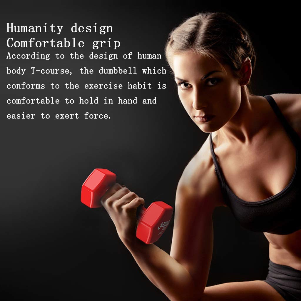 Hexagonal Cast Iron Dumbbells 8lbs - Strength Training Dumbbells for Arms, Shoulders & Back Toning - Perfect for Home Gym, CrossFit & Weightlifting Workouts
