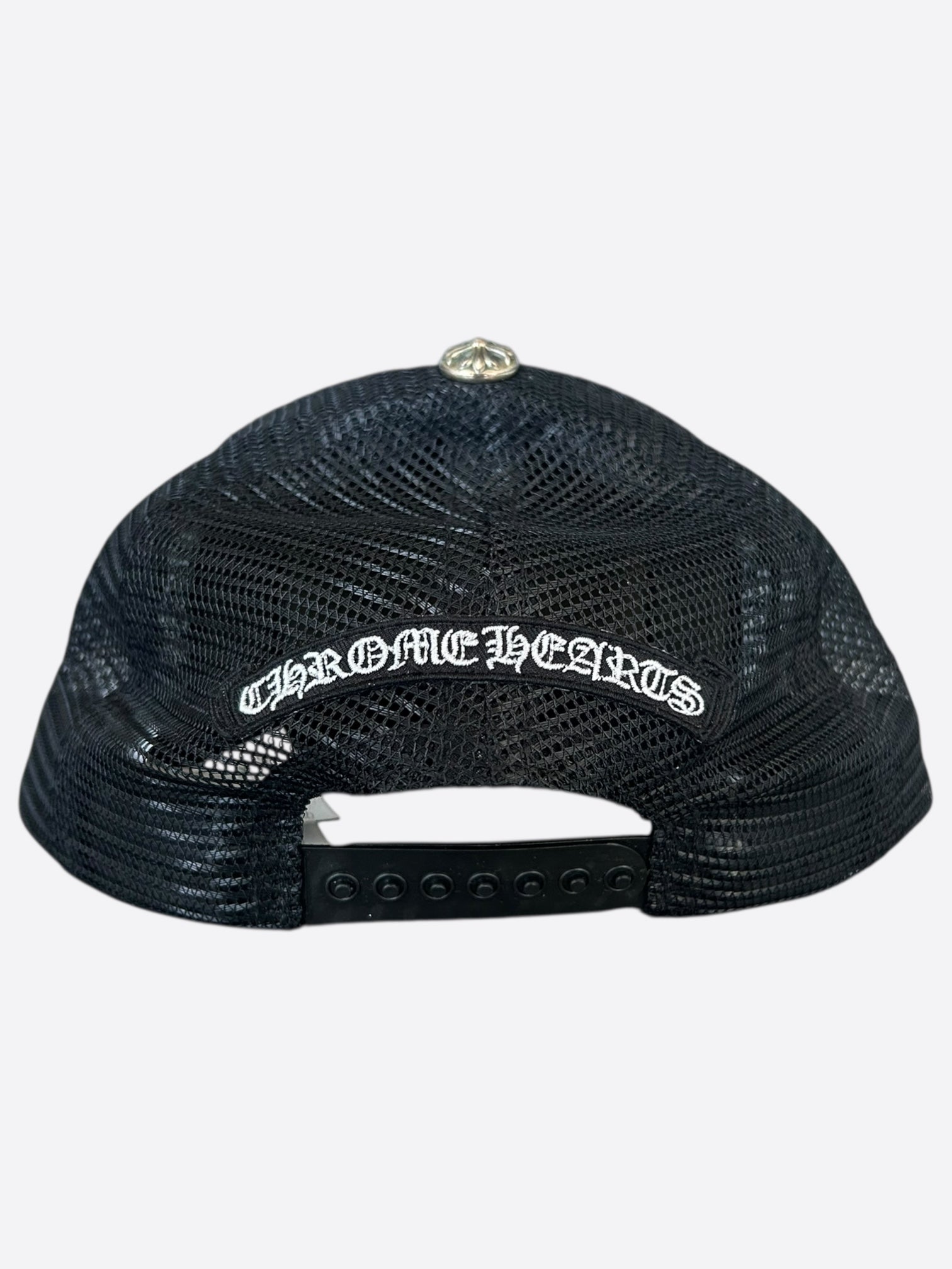 Chrome Hearts Matty Boy Black Chomper Trucker Hat for Men - Stylish Vintage Trucker Cap for Streetwear & Hip Hop Fashion