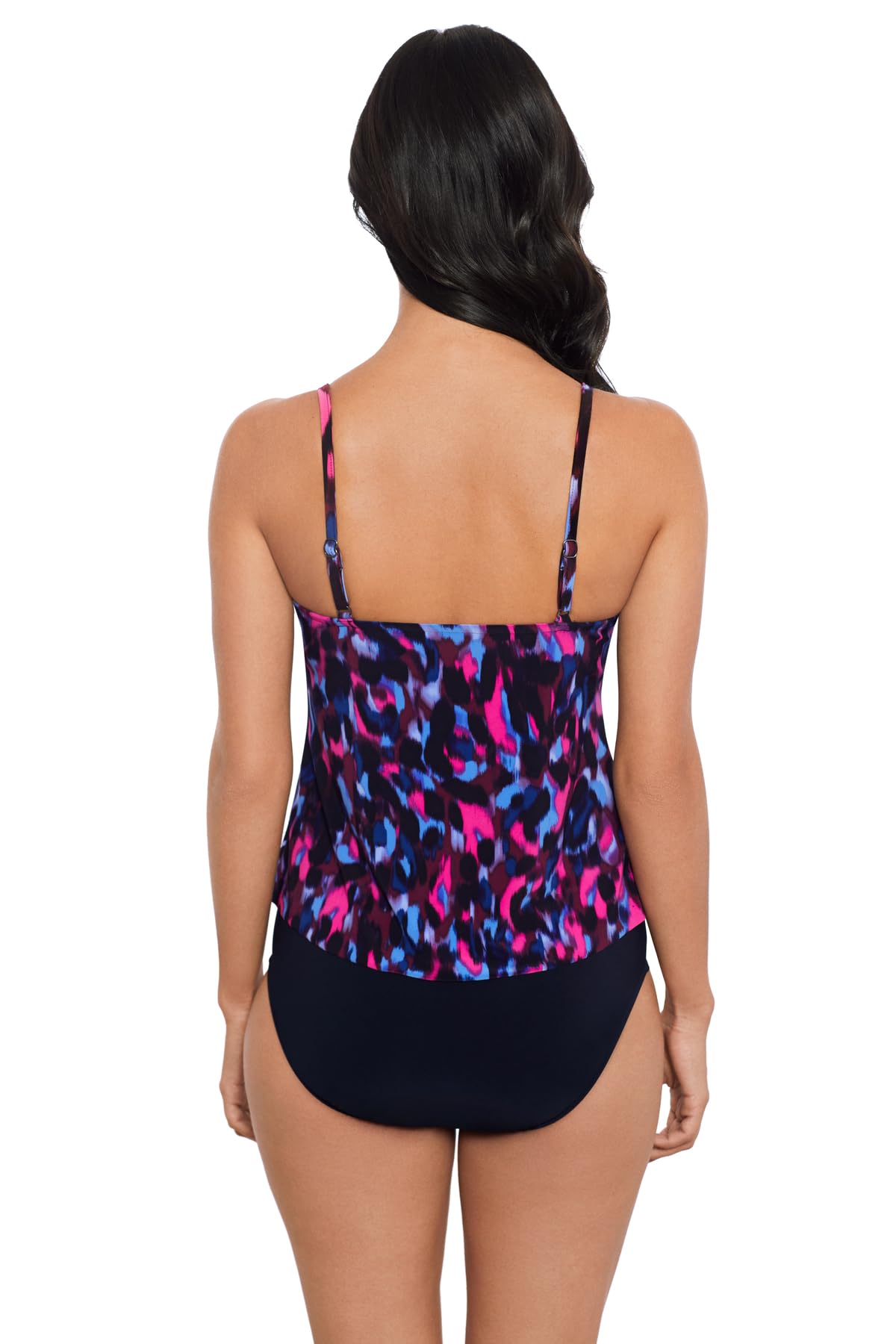 MagicSuit Women's Adjustable Strap Tankini Swimwear Top with Soft Cup - Perfect for Beach, Pool, and Vacation Wear