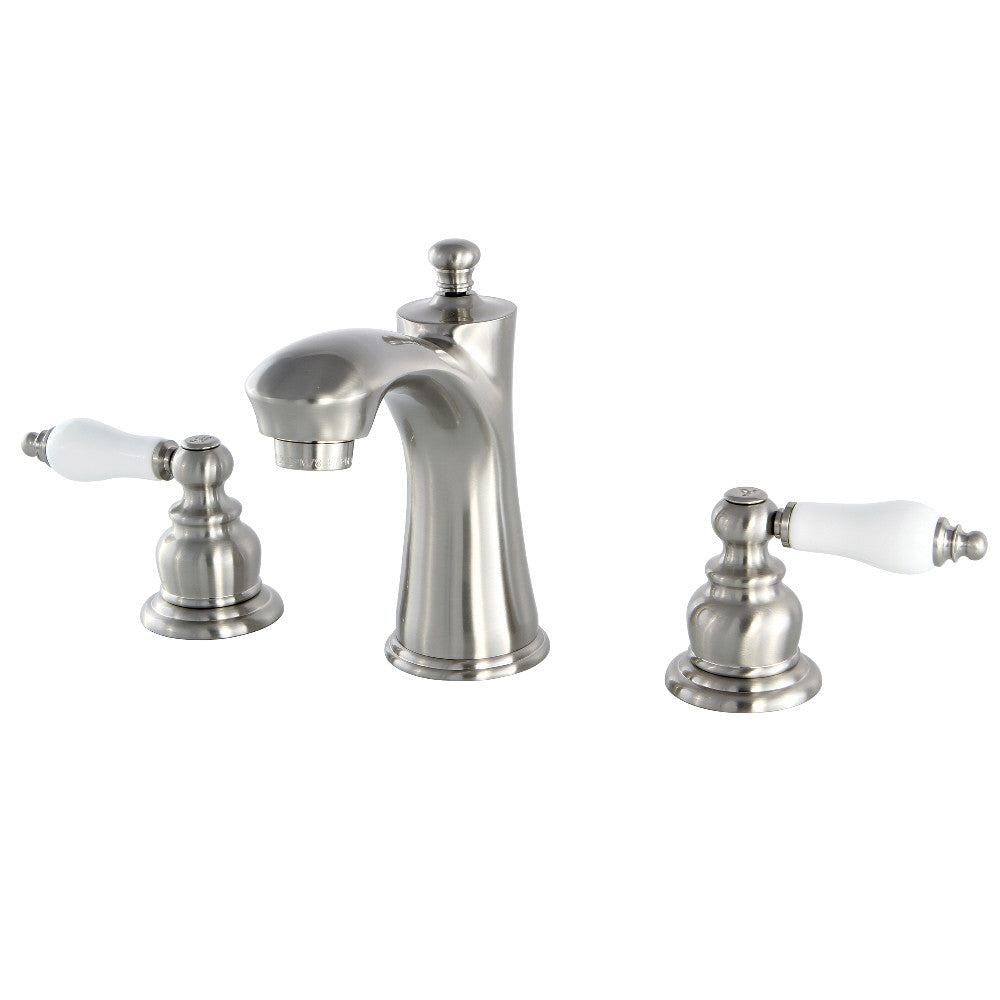 Kingston Brass KB7961PL 8-Inch Widespread Bathroom Faucet - Modern Matte Black Finish for Vanity Sinks, Perfect for Home & Hotel Bathroom Renovations