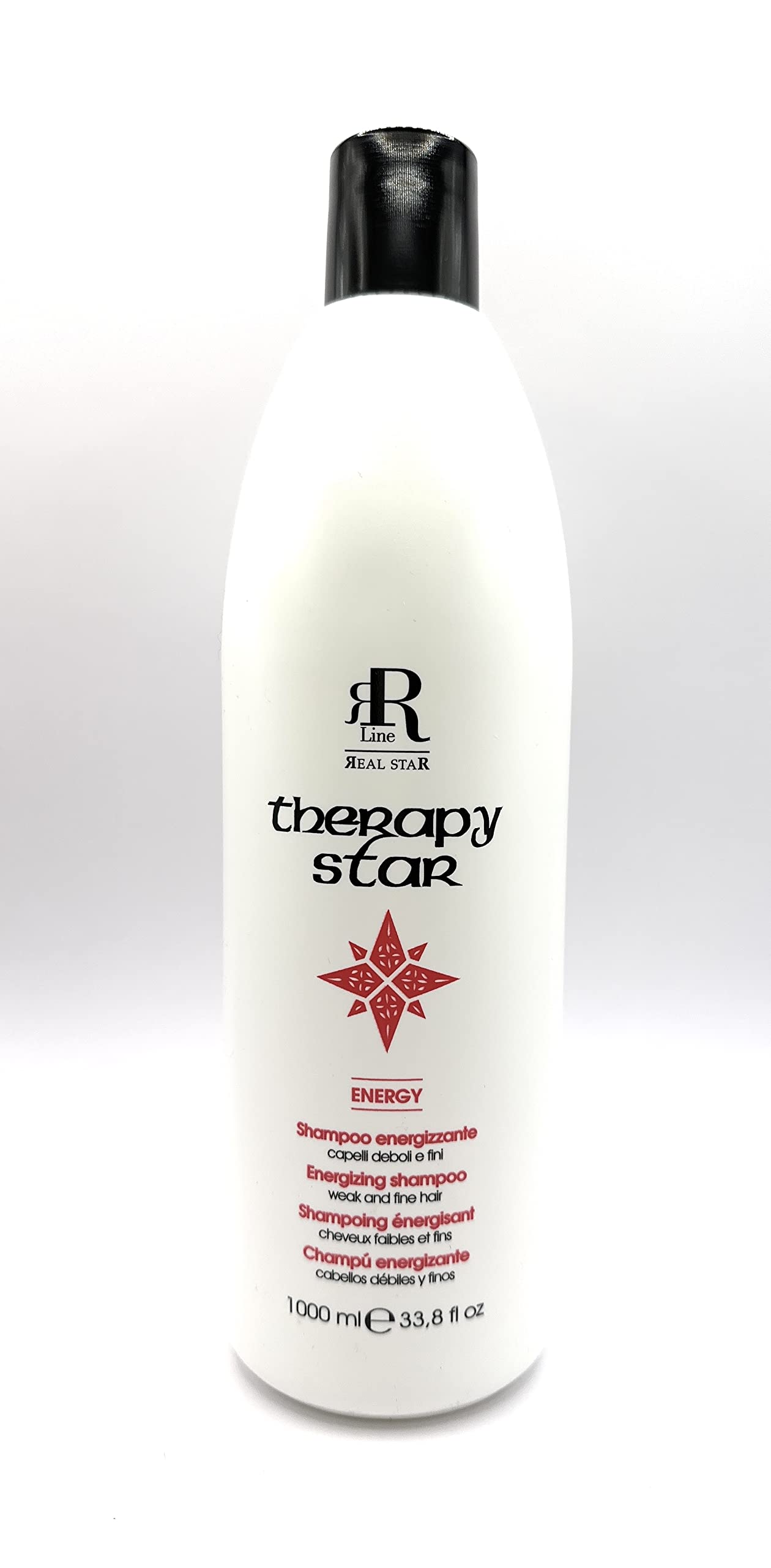 Rr Line Racioppi Energizing Shampoo for Weak & Damaged Hair - 33oz Large Bottle | Volumizing & Strengthening Formula for Thin, Brittle Hair | Perfect for Daily Use & Hair Recovery