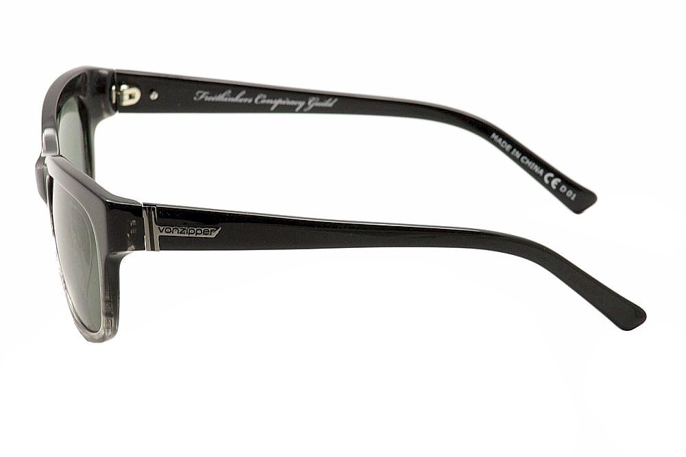 VonZipper Commonwealth Men's Authentic Sunglasses - Black Fade/Green Grey Polarized Lenses, UV Protection, Lightweight Frame for Outdoor Sports, Driving & Beach Activities