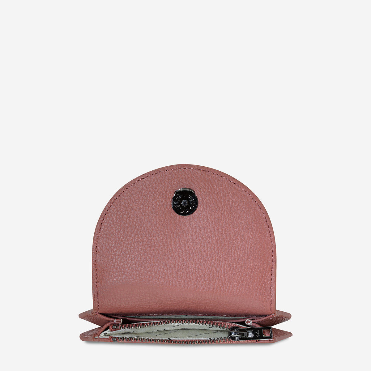 Eyes Wide Wallet in Dusty Rose - Slim RFID Blocking Wallet for Women - Perfect for Travel, Shopping, and Everyday Use
