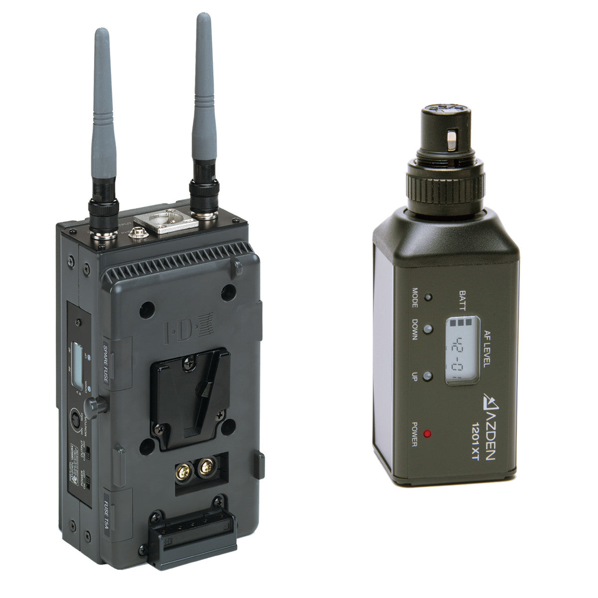 Azden 1201VMX Wireless Microphone System - Professional Lavalier Mic Kit for Interviews, Presentations & Live Streaming - Ideal for YouTube, Podcasting & Broadcast Studios