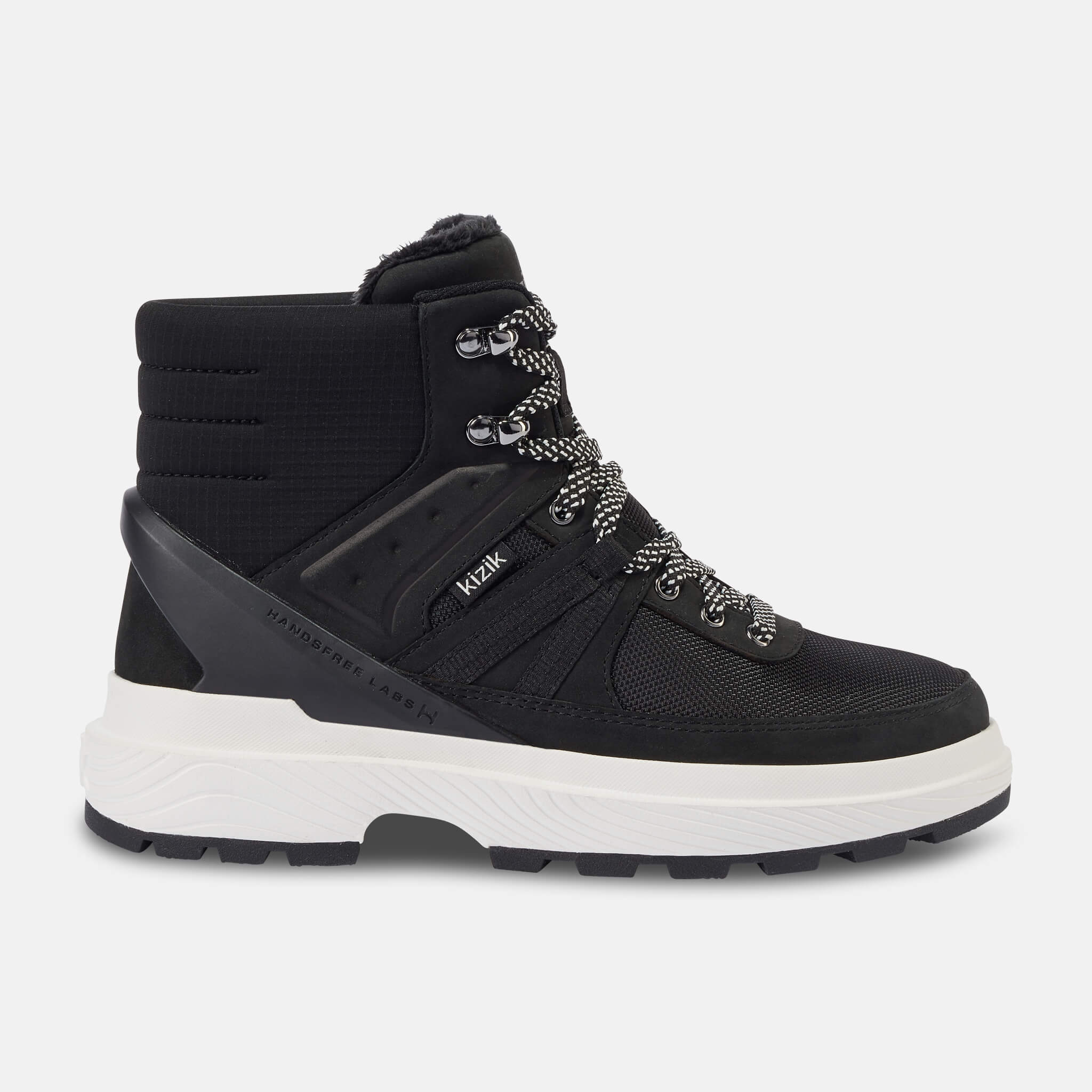 Women's Sierra Black & White Hiking Boots - Waterproof & Lightweight for Outdoor Adventures, Trail Running & Camping