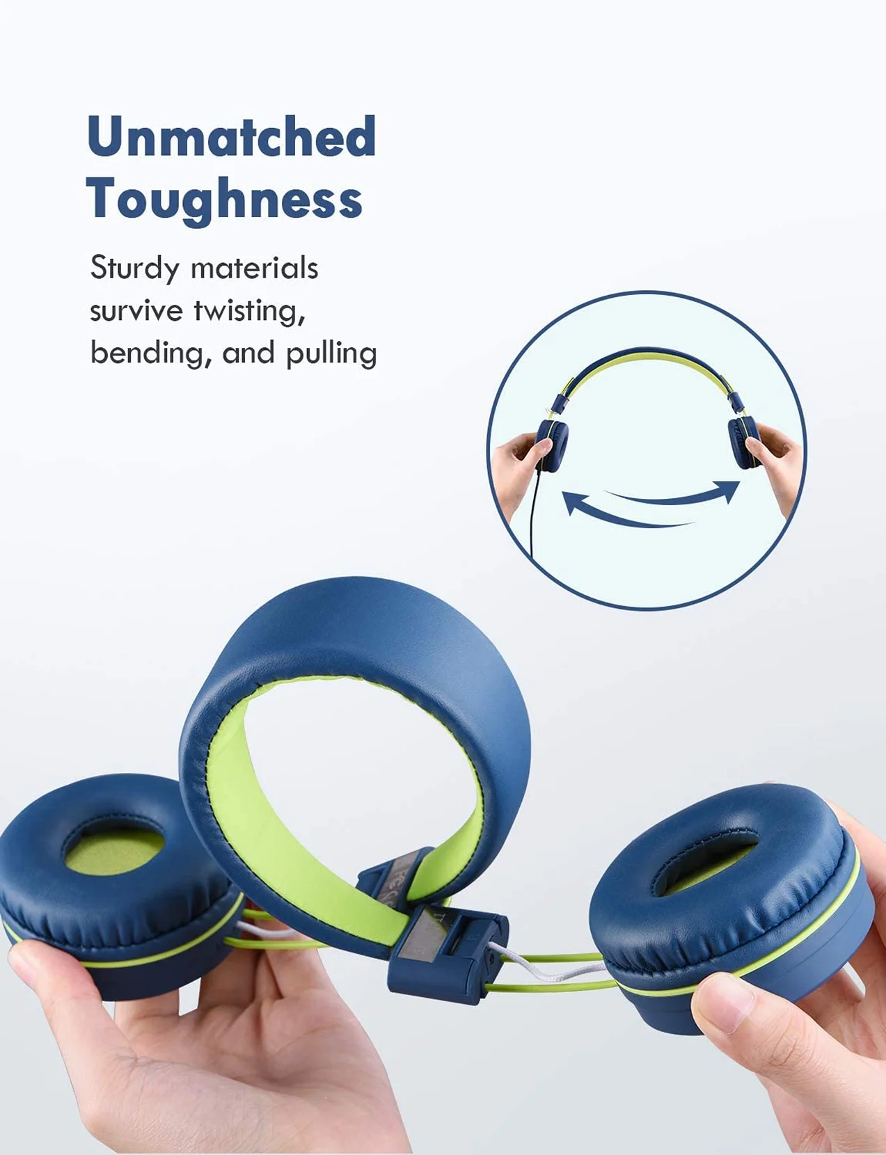 **Mpow Kids Headphones with Microphone (2 Pack) – Stereo Wired Over-Ear Headphones, 91dB Volume Limit, Foldable & Adjustable for School, Tablet, Airplane Travel – Safe & Comfortable for Children**    *(Perfect for Online Classes, Gaming, Long Flights, and Entertainment on the Go!)*