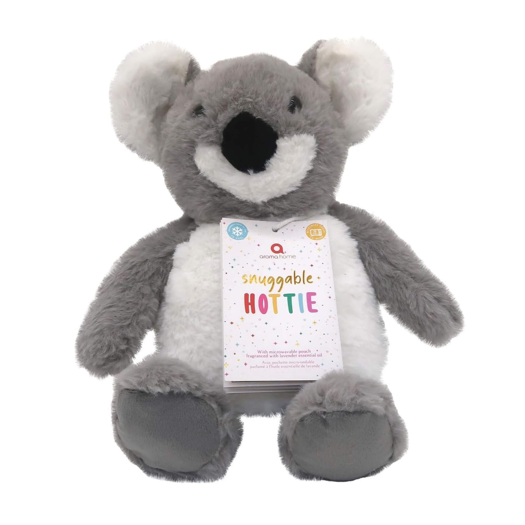 Koala Snuggable Microwavable Heating Pad - Warm Plush Animal Toy for Kids & Adults - Perfect for Cold Weather, Stress Relief & Cuddling