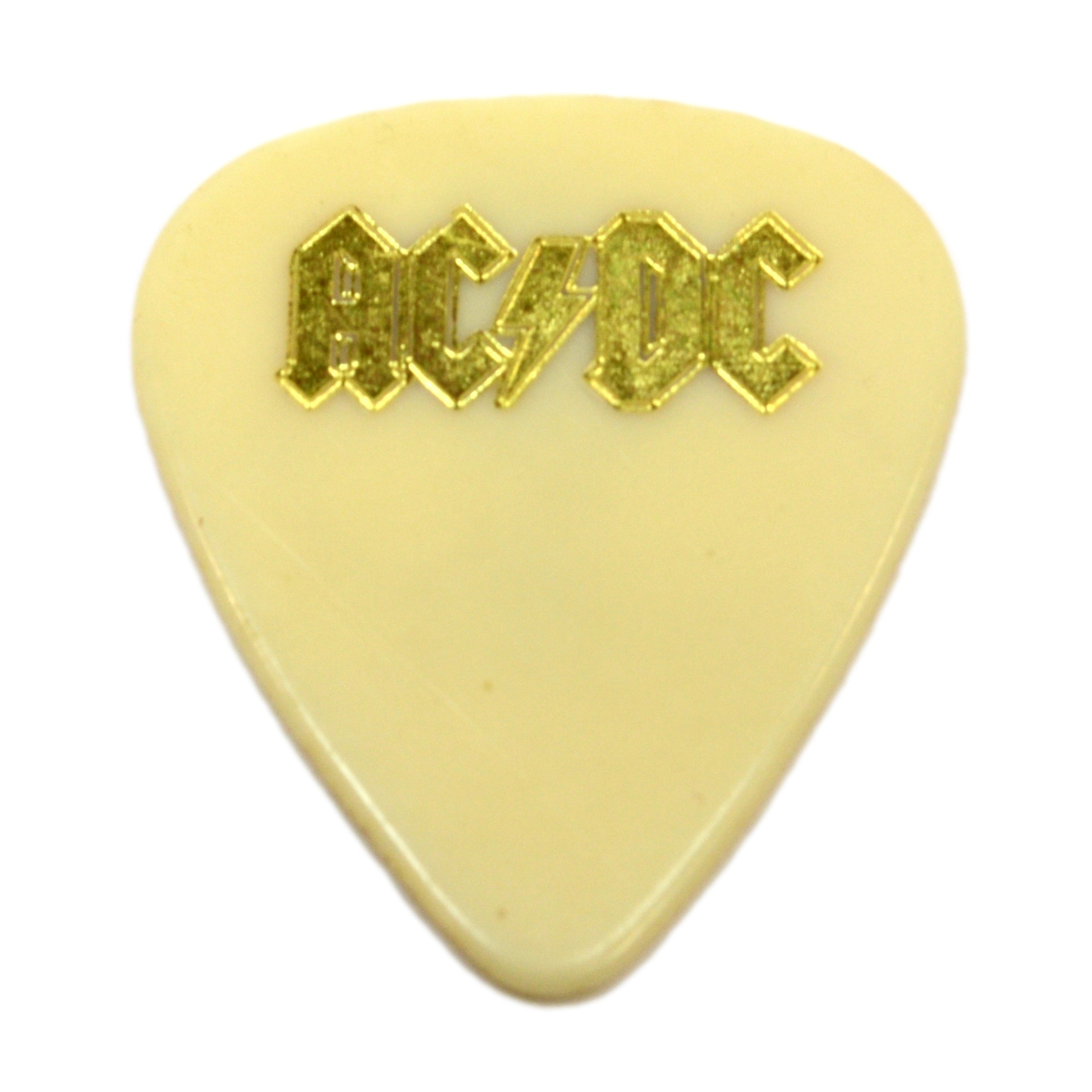 Original AC/DC TOUR Guitar Pick with Angus Young Alter Ego Caricature - Razor's Edge Collectible - Perfect for Guitar Players, Collectors & Music Fans