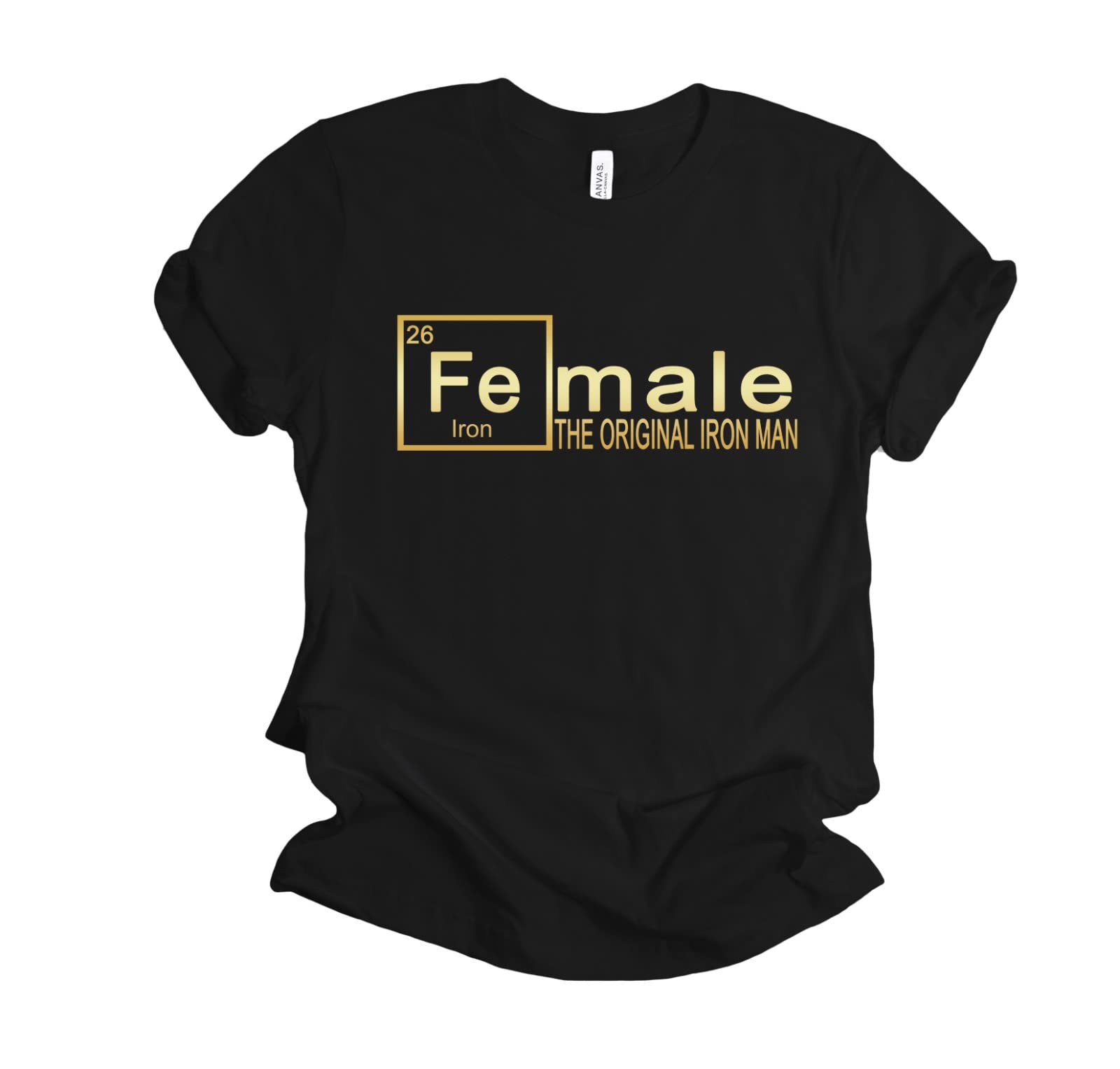 FE Iron Shirt for Men & Women - Funny Chemistry Science Tee, Original Iron Man Inspired T-Shirt - Perfect Valentine's Day Gift for Science Lovers | Great for Cosplay, Comic Con & Geeky Date Nights