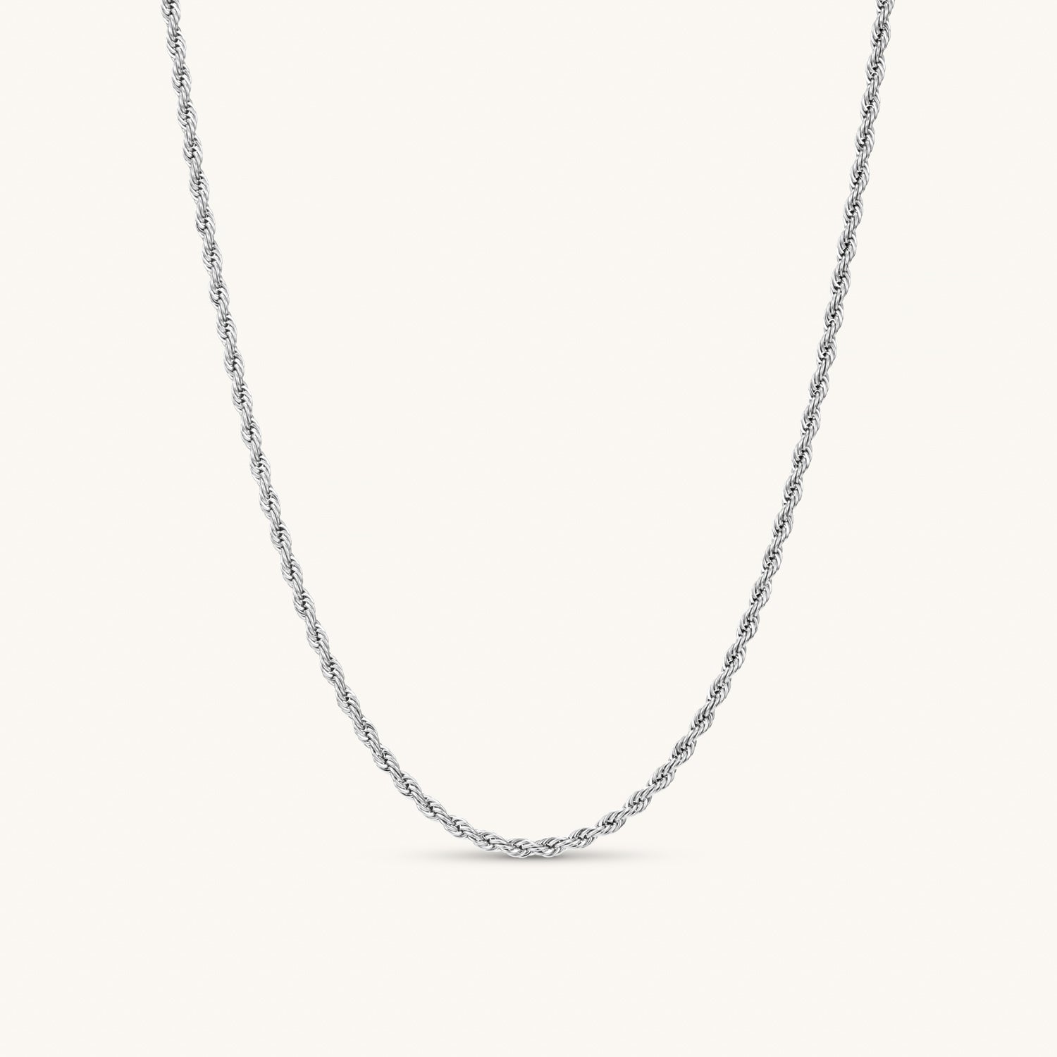 Stylish Silver Rope Necklace for Women - Elegant Layered Chain Jewelry for Everyday Wear & Special Occasions