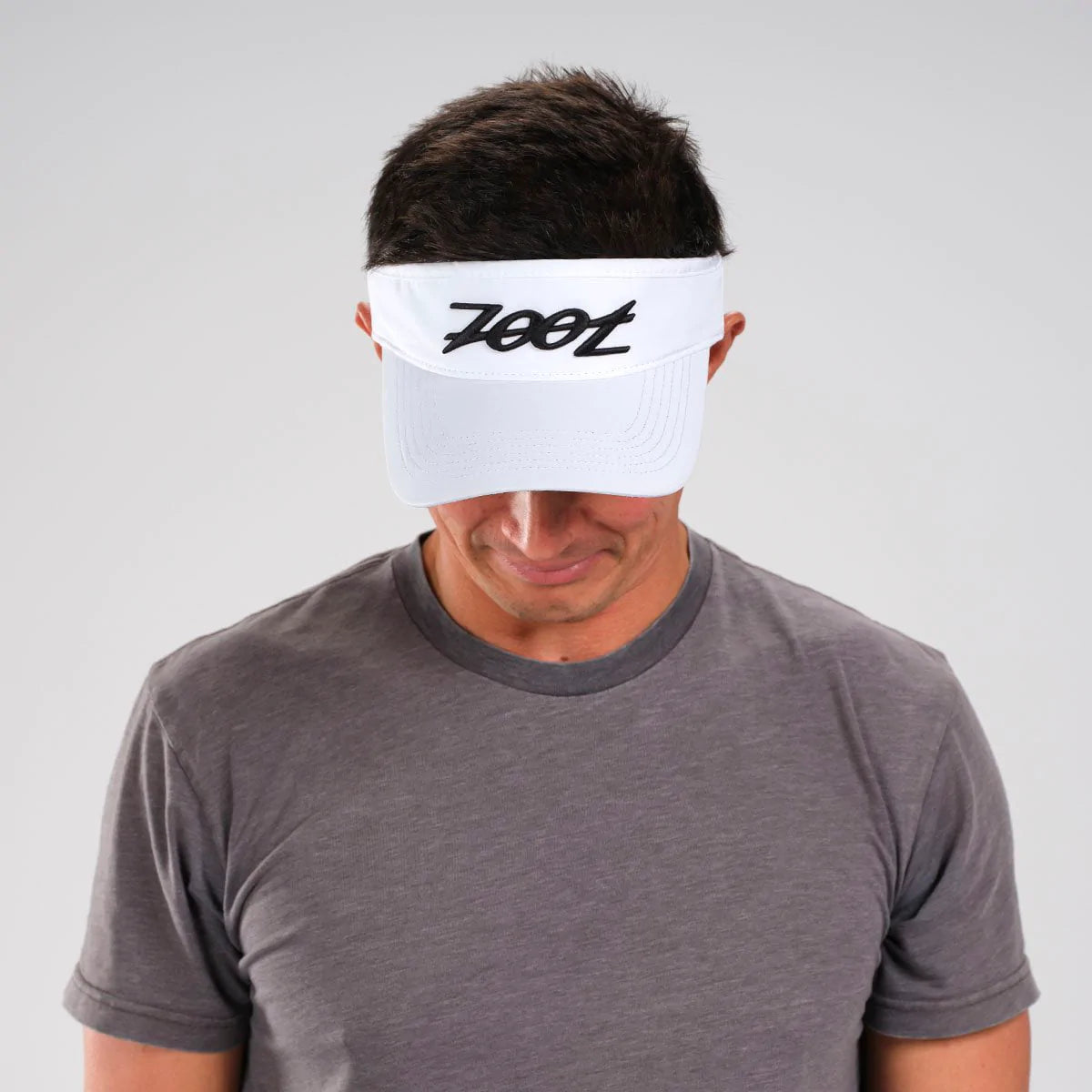 Unisex Tech Visor Cap - UV Protection Sun Hat for Men & Women - Lightweight Adjustable Outdoor Sports Visor for Running, Golf, Hiking - White