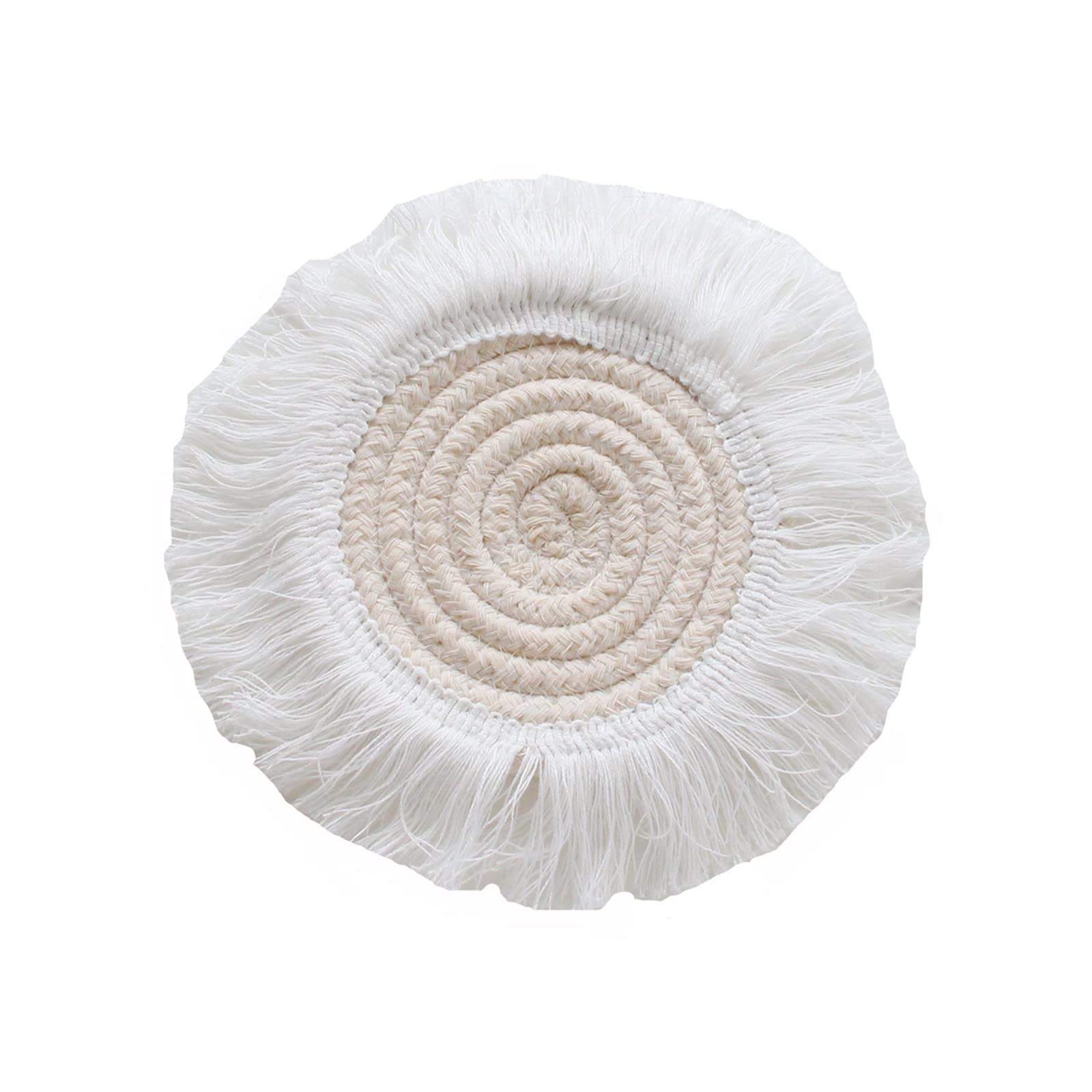 12cm Cotton Insulation Placemats Set of 6 - Heat Resistant Woven Table Mats for Dining, Anti-Scalding Bowl & Pot Mats, Nordic Style Home Decor - Perfect for Family Meals, Dinner Parties & Kitchen Protection