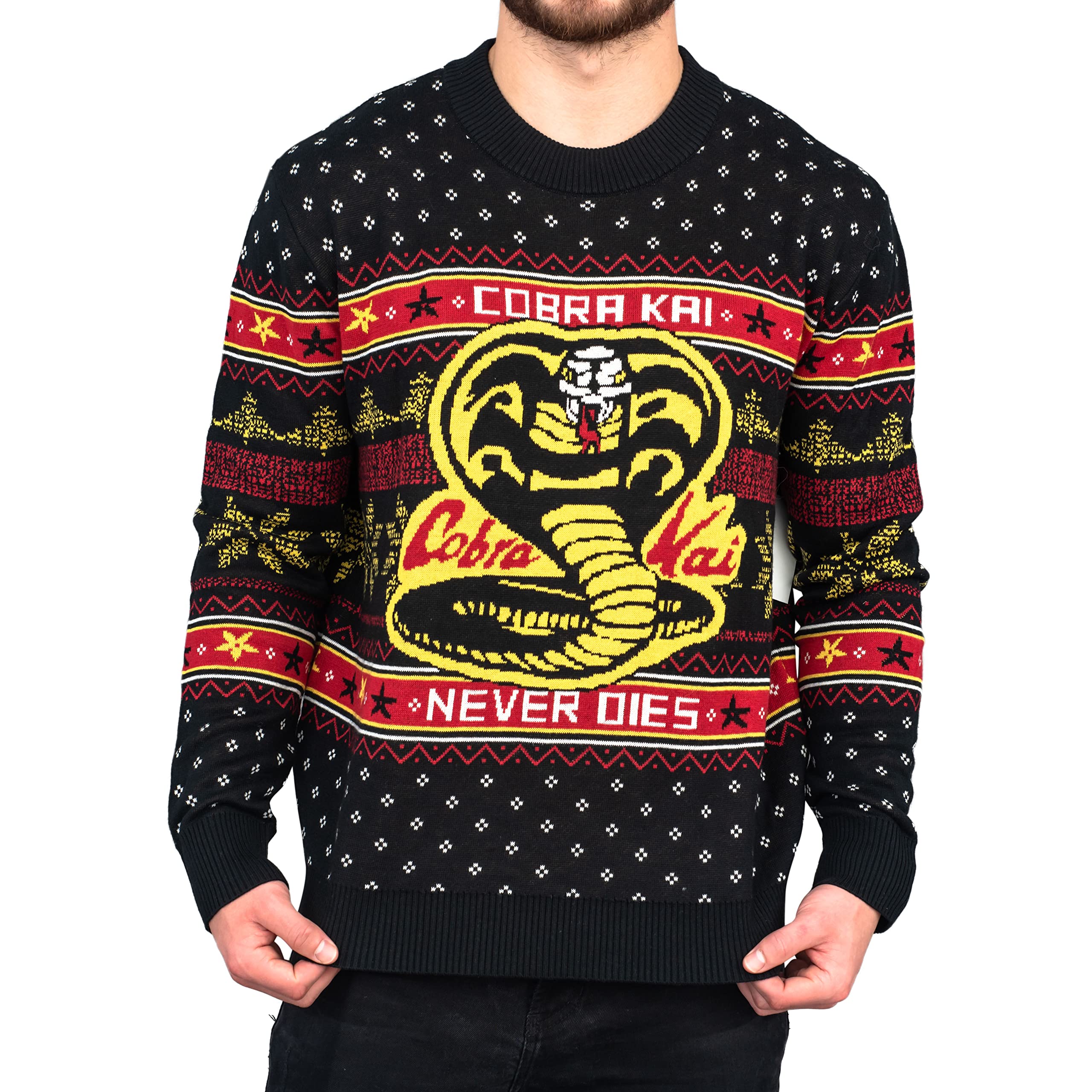 Cobra Kai Ugly Christmas Sweater - The Karate Kid Inspired Holiday Sweatshirt for Fans | Perfect for Christmas Parties & Gifts