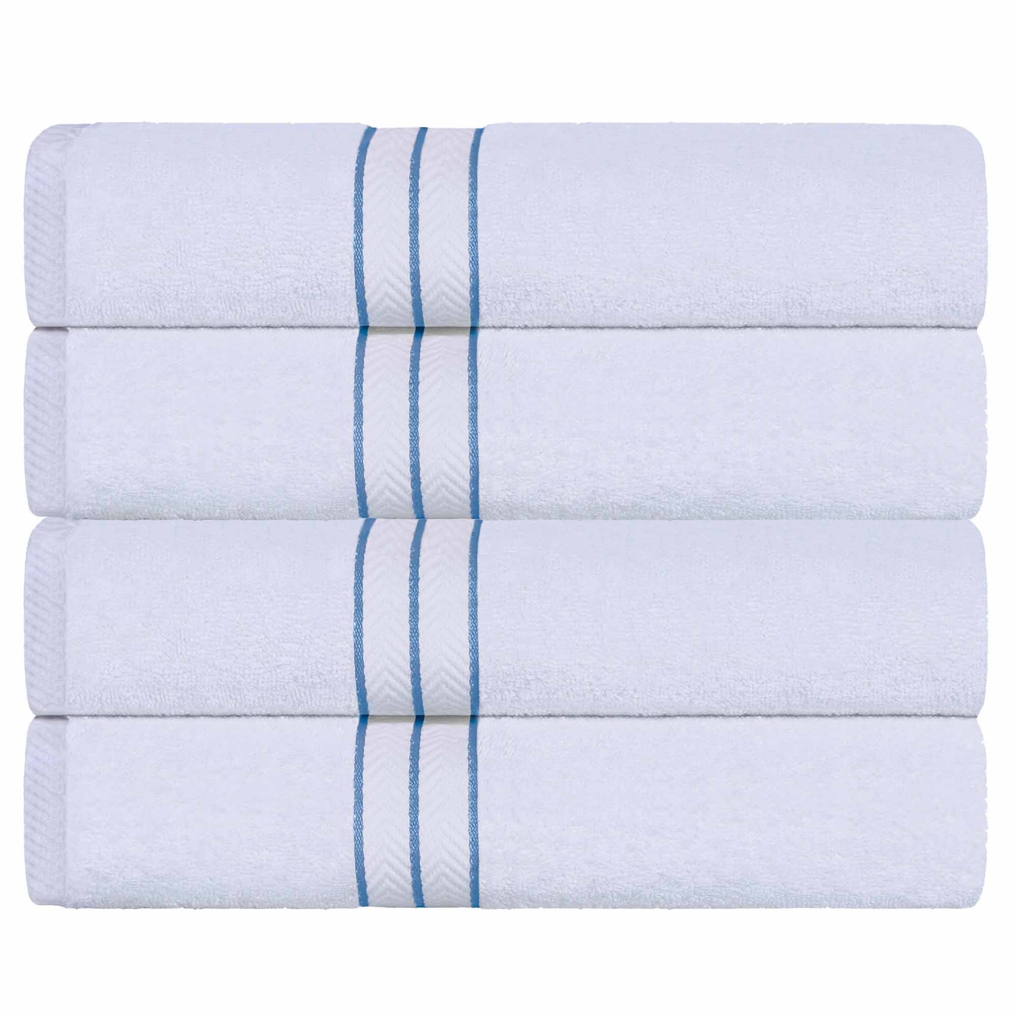 Premium Turkish Cotton Bath Towel Set - Ultra Plush, Highly Absorbent 4-Piece Set for Spa, Bath & Luxury Home Decor