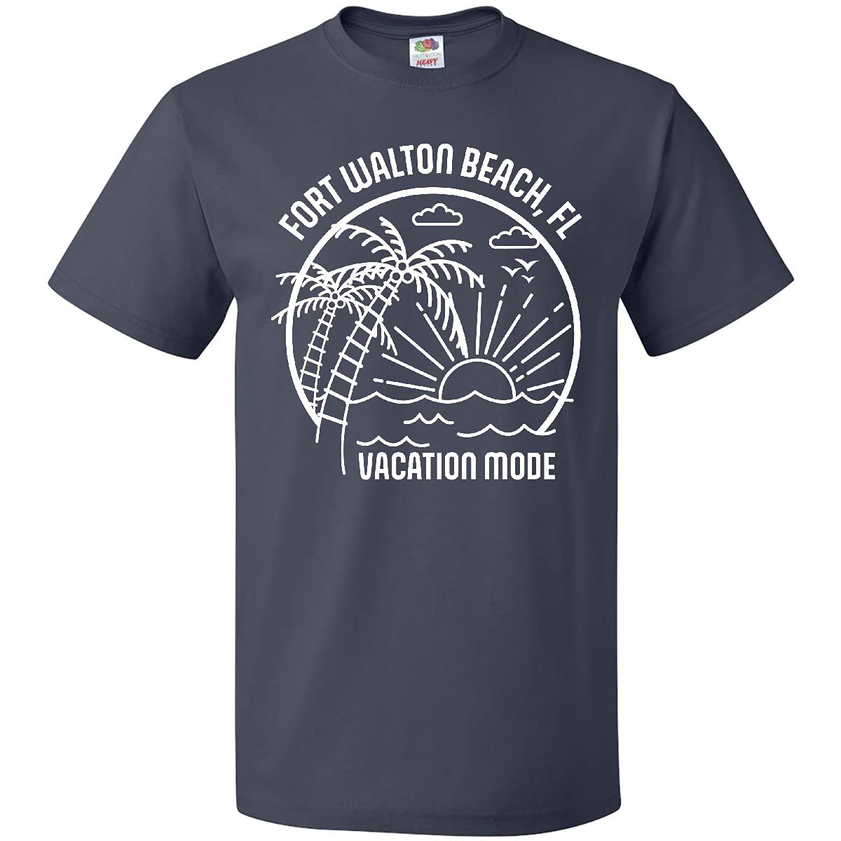 Inktastic Summer Vacation Mode Fort Walton Beach Florida T-Shirt - Comfortable Graphic Tee for Beach Trips & Florida Travel