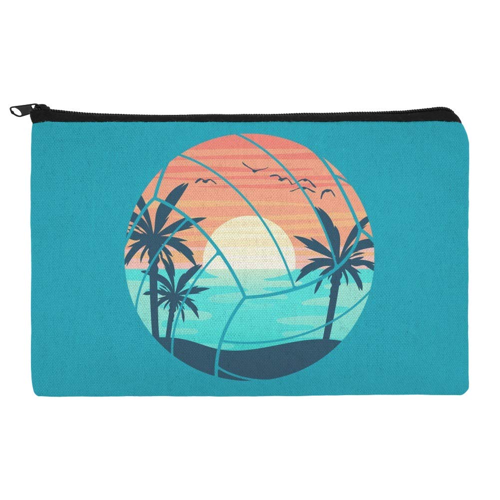 Waterproof Volleyball Beach Makeup Bag Organizer Pouch - Perfect for Sports, Travel & Gym Essentials Storage