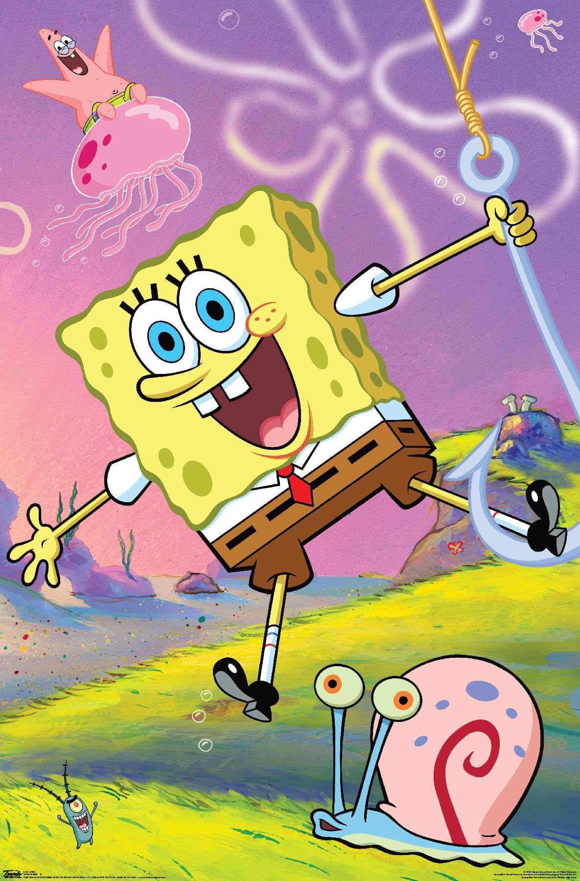 Trends International Nickelodeon SpongeBob SquarePants Wall Poster - 14.725 x 22.375 Inches, Premium Unframed Print for Kids Room Decor, TV Show Fans & Cartoon Lovers